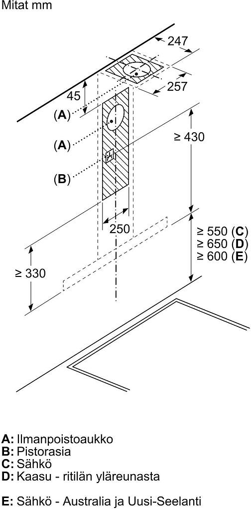Siemens LC97BHM50 iQ300 -liesituuletin, teräs, 90 cm