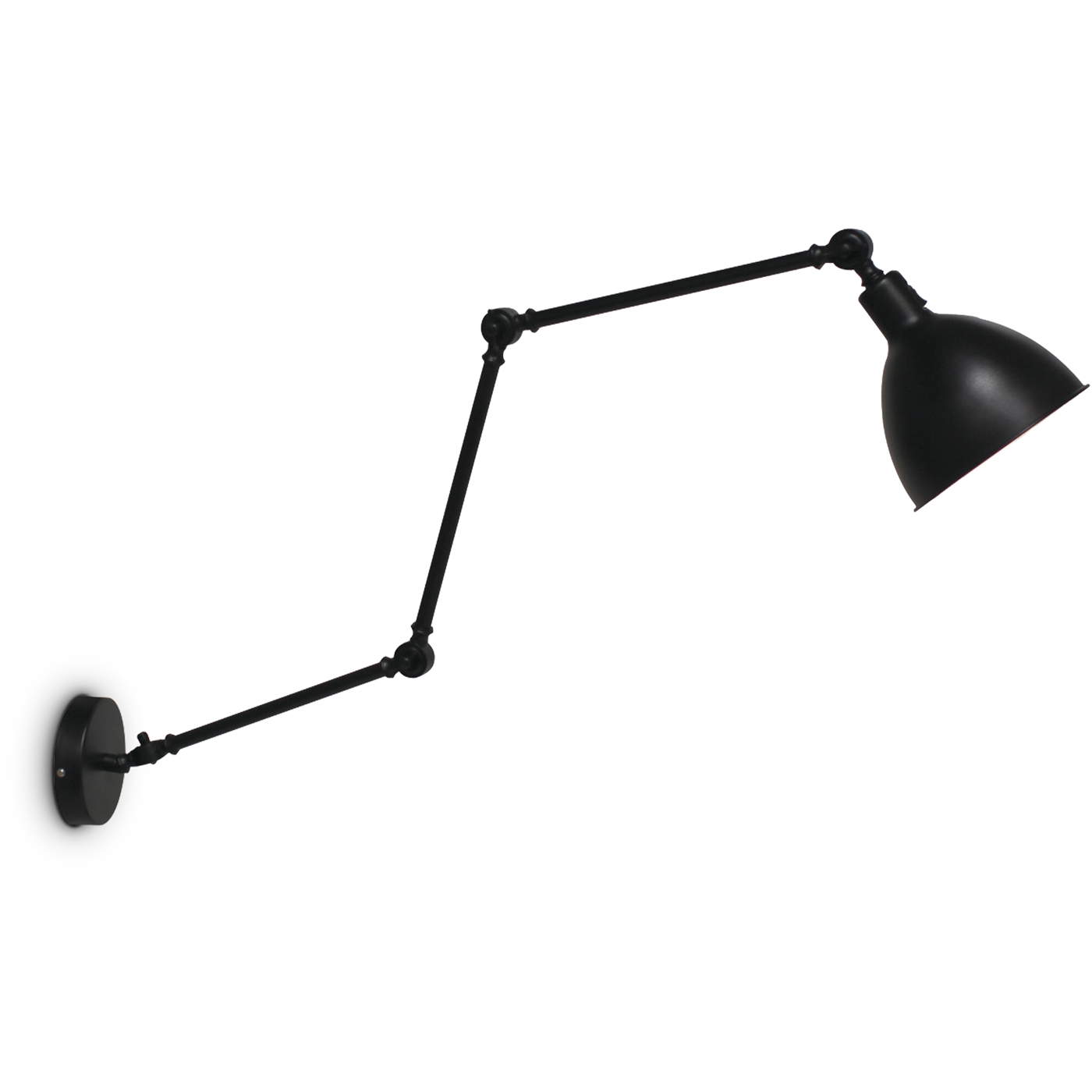 Bazar vägglampa svart