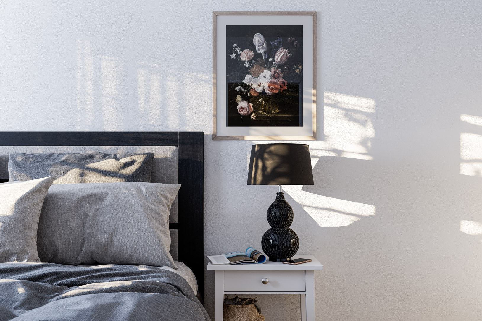 Lofty bordslampa mattsvart