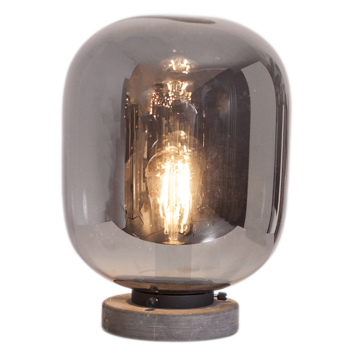 Leola bordslampa sandsvart / rökgrå