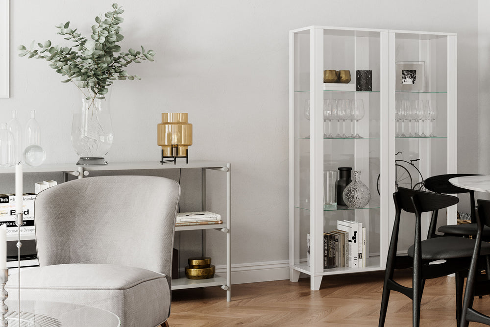 Ebbot 29cm pöytävalaisin savunharmaa