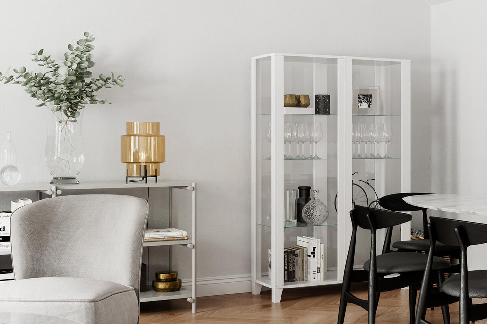 Ebbot 37cm pöytävalaisin savunharmaa