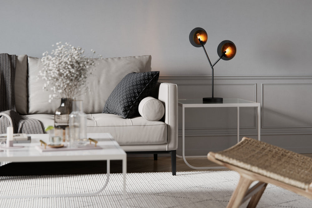 Turno pöytävalaisin mattamusta