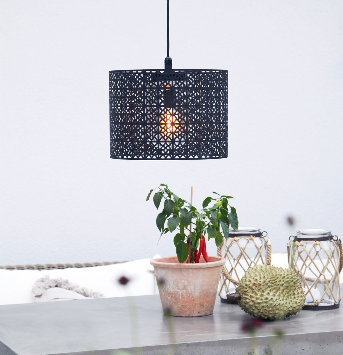 Maison utomhus hängande lampa mattsvart