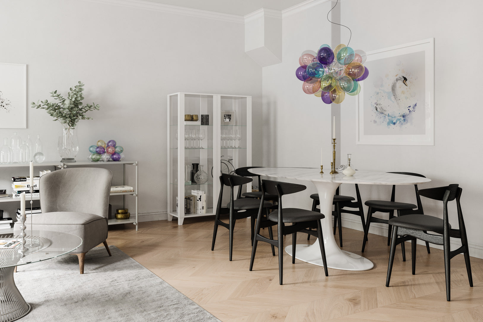 Gross riippuvalaisin savunharmaa