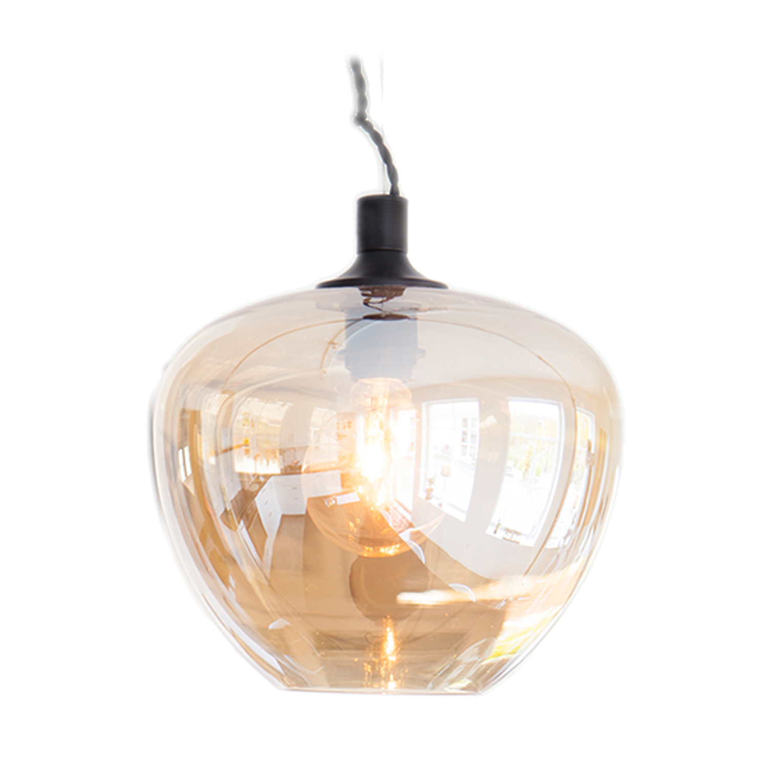 Bellissimo riippuvalaisin amber