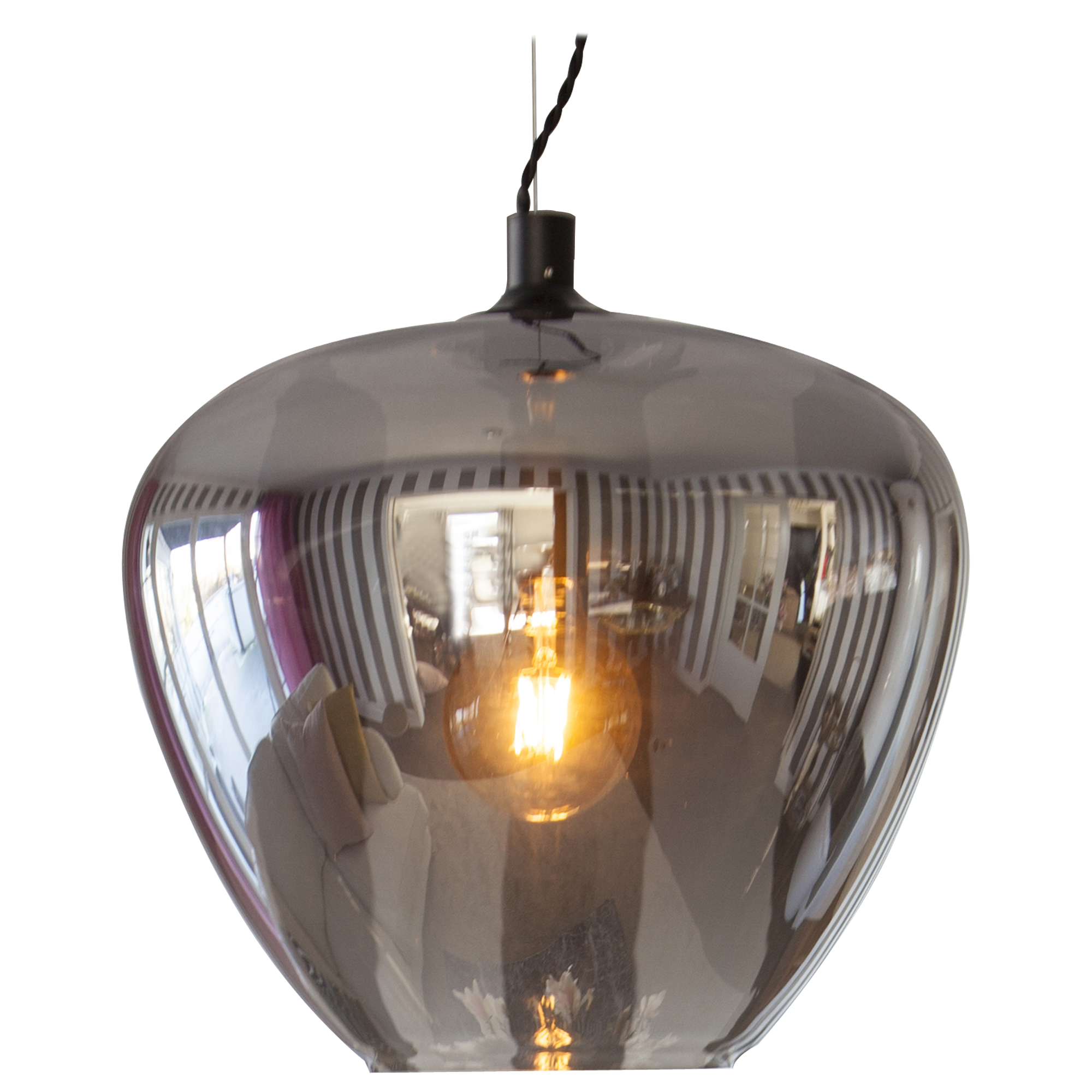 Bellissimo Grande riippuvalaisin savunharmaa