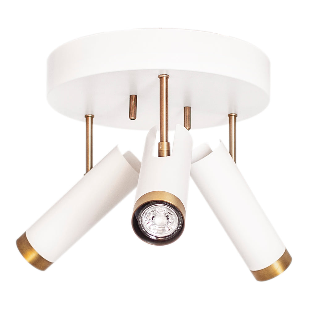 Puls 3-osainen kattospotti mattavalkoinen