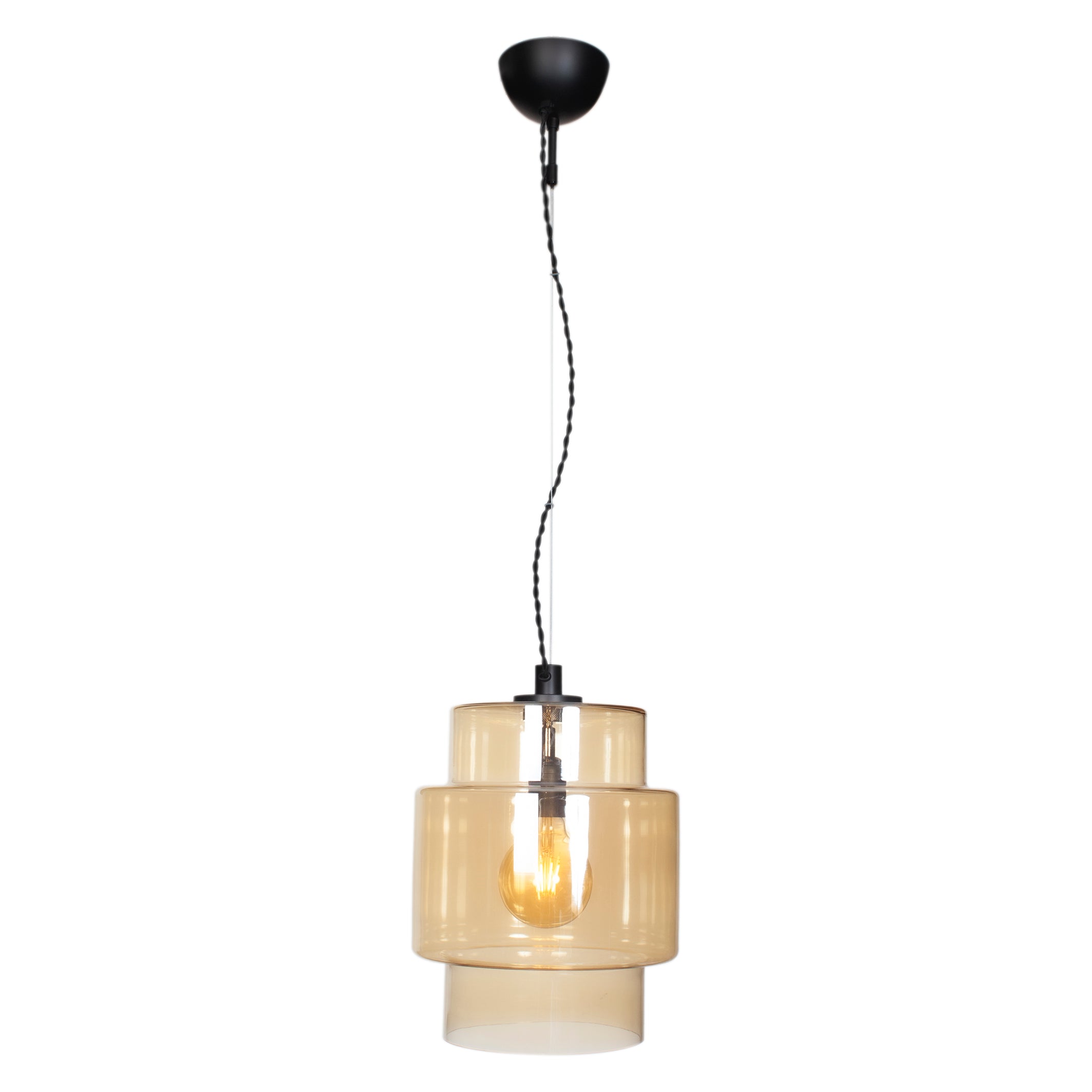 Ebbot ø27 cm riippuvalaisin amber
