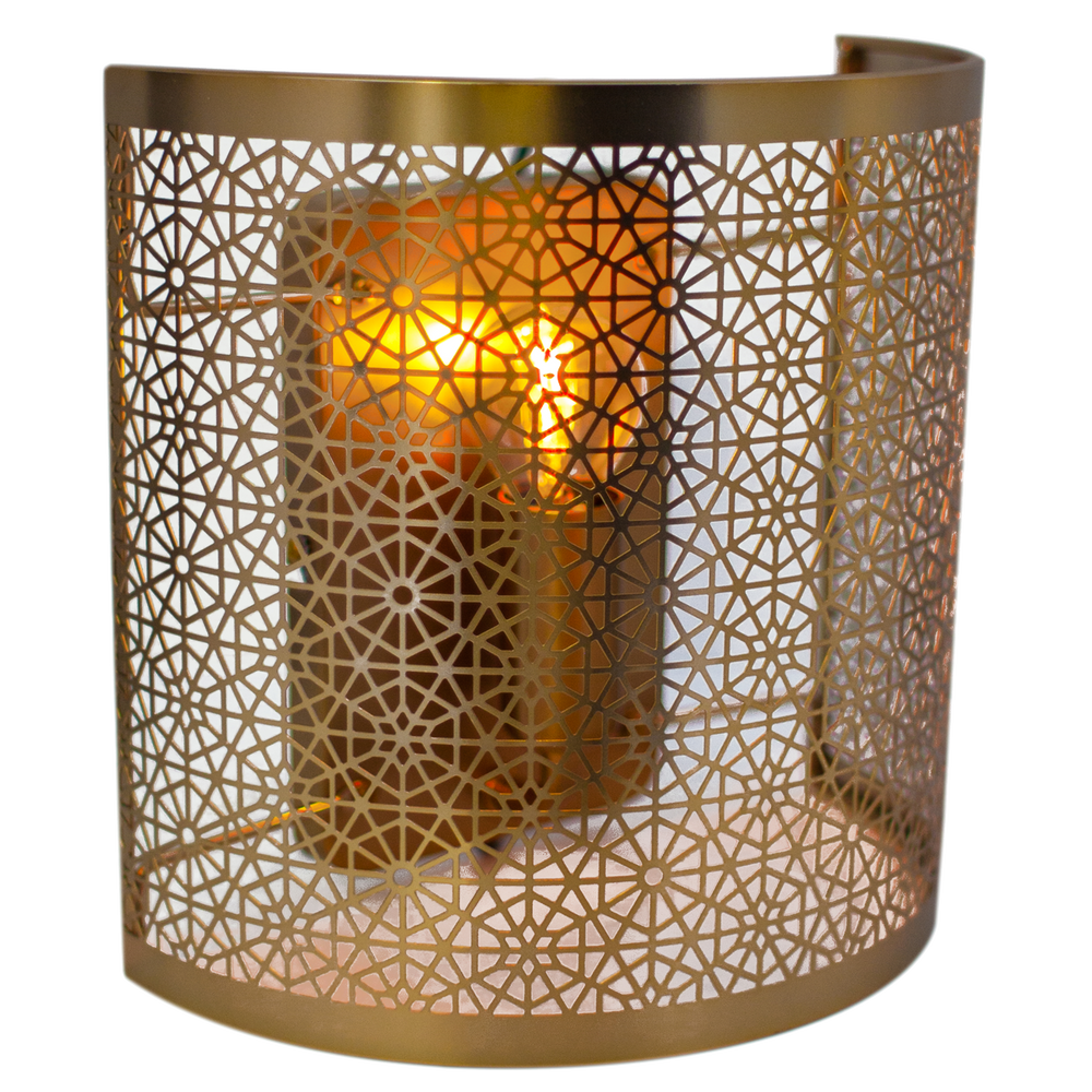 Hermine vägglampa matt mässing