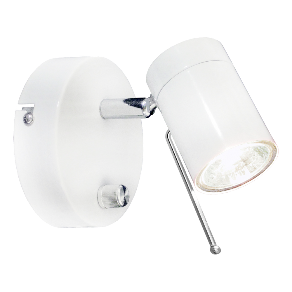 Correct vägglampa mattvit