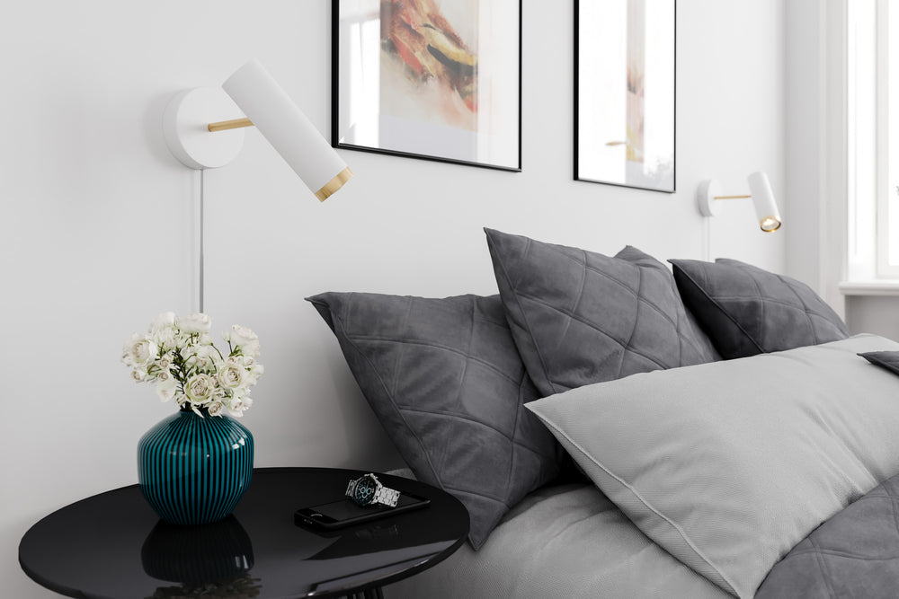 Puls 1-låg vägglampa svart