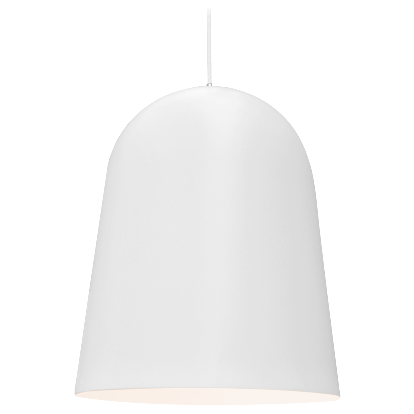 Kupoli l design-taklampa mattvit