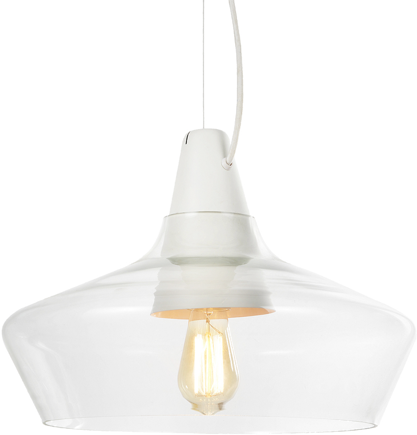 Laaka design-taklampa mattvit