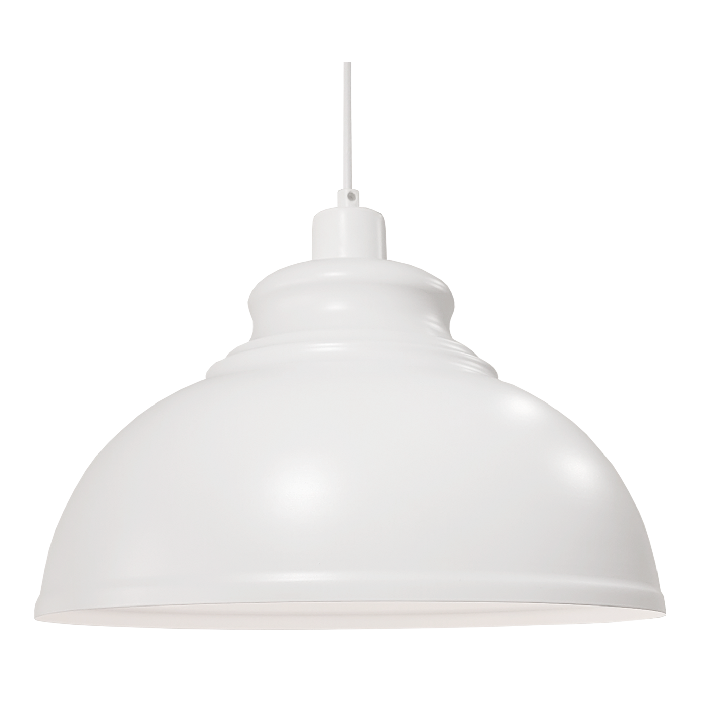 Corbin l taklampa vit