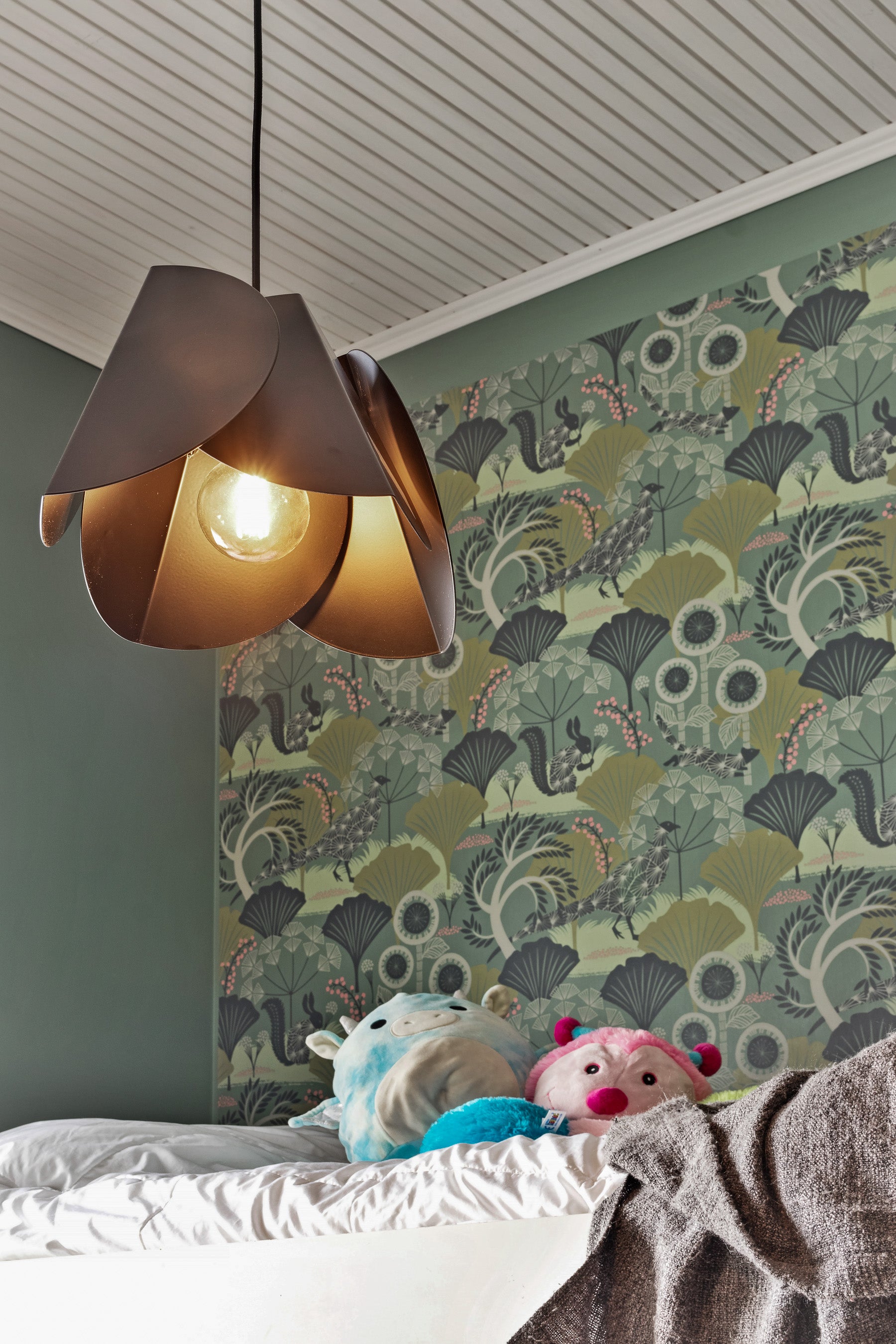 Lehmus design-taklampa mattvit