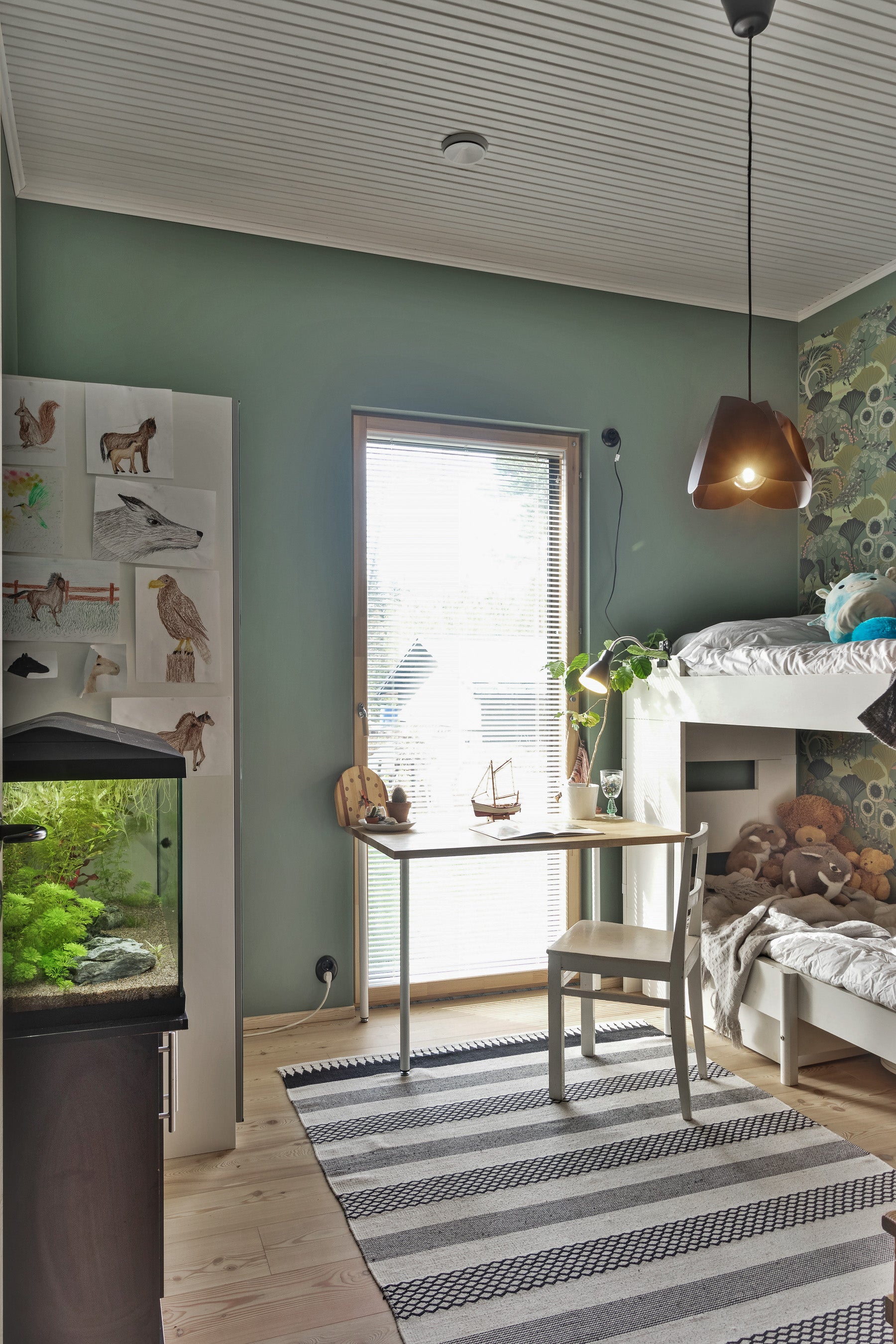 Lehmus design-taklampa mattvit
