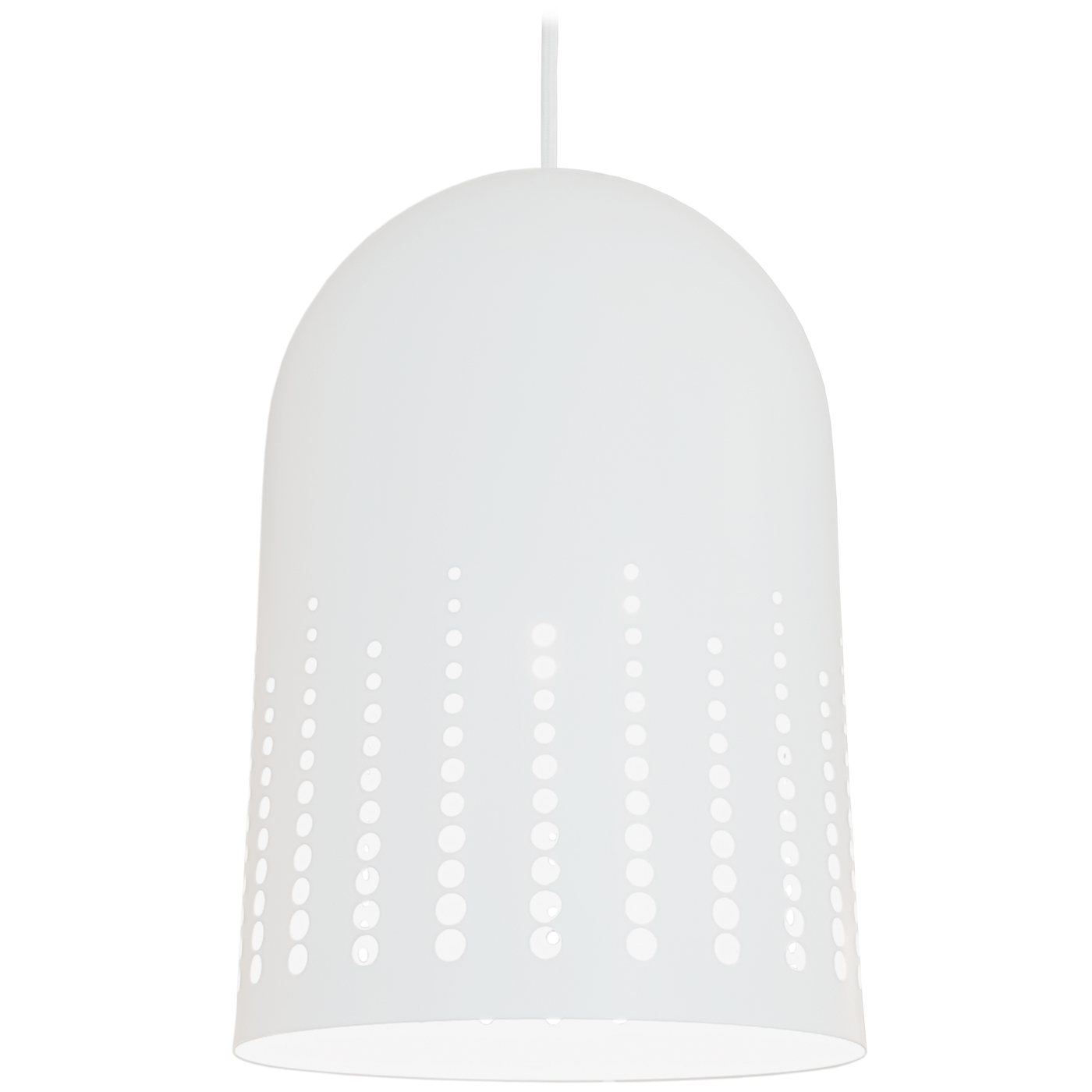 Pisarat design-taklampa mattvit