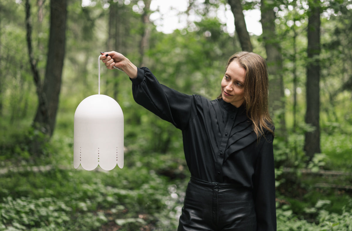 Kielo design-taklampa mattvit