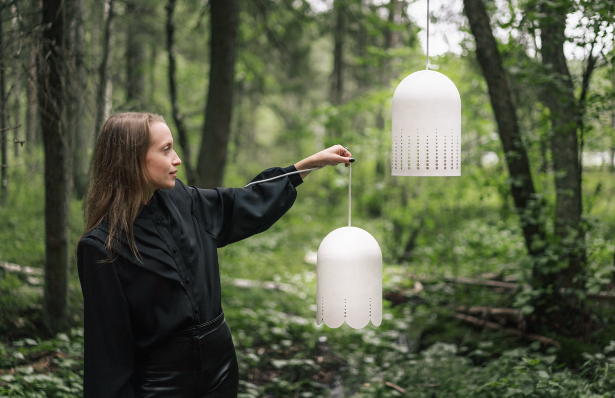 Kielo design-taklampa mattvit