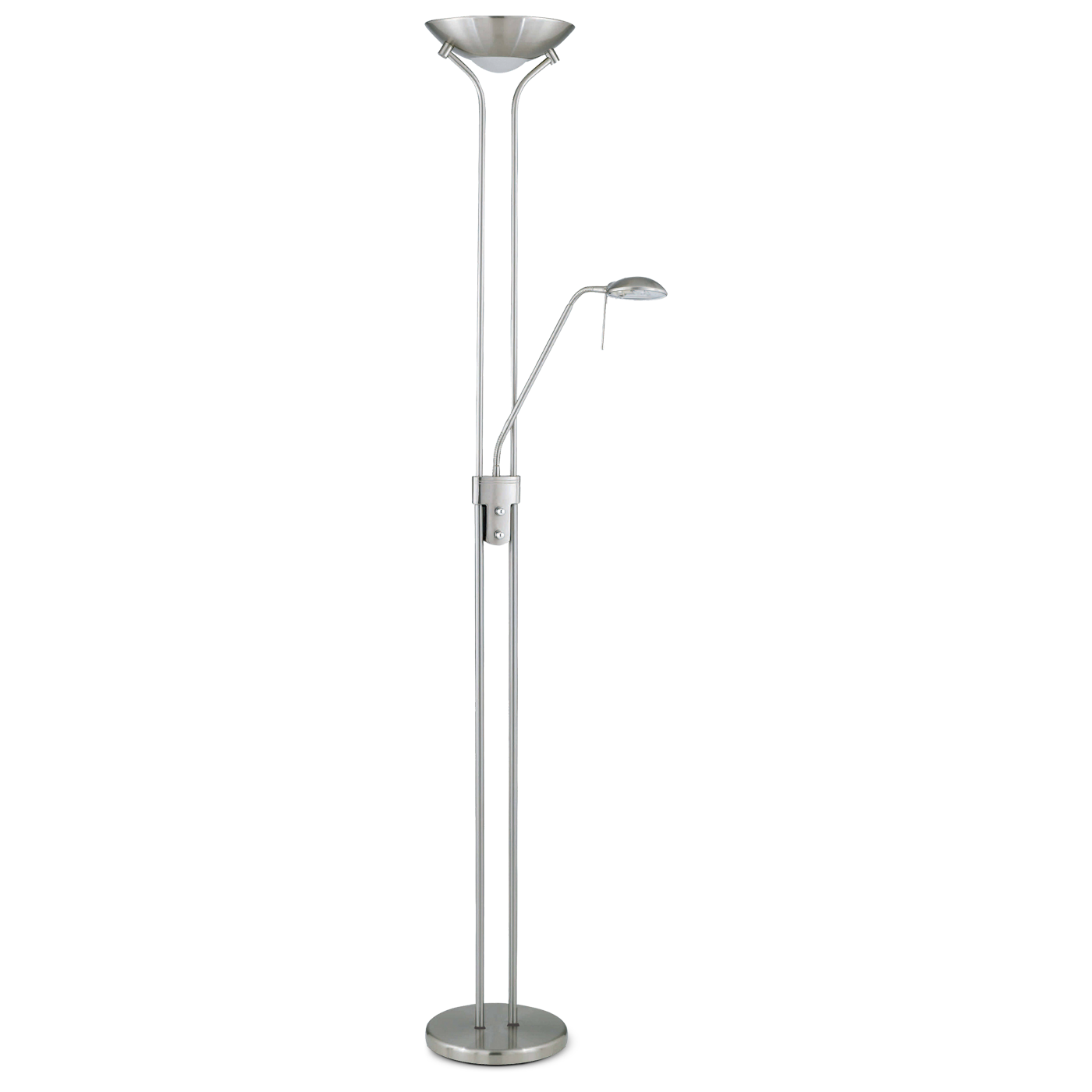 Ethan led golvlampa metallsatin