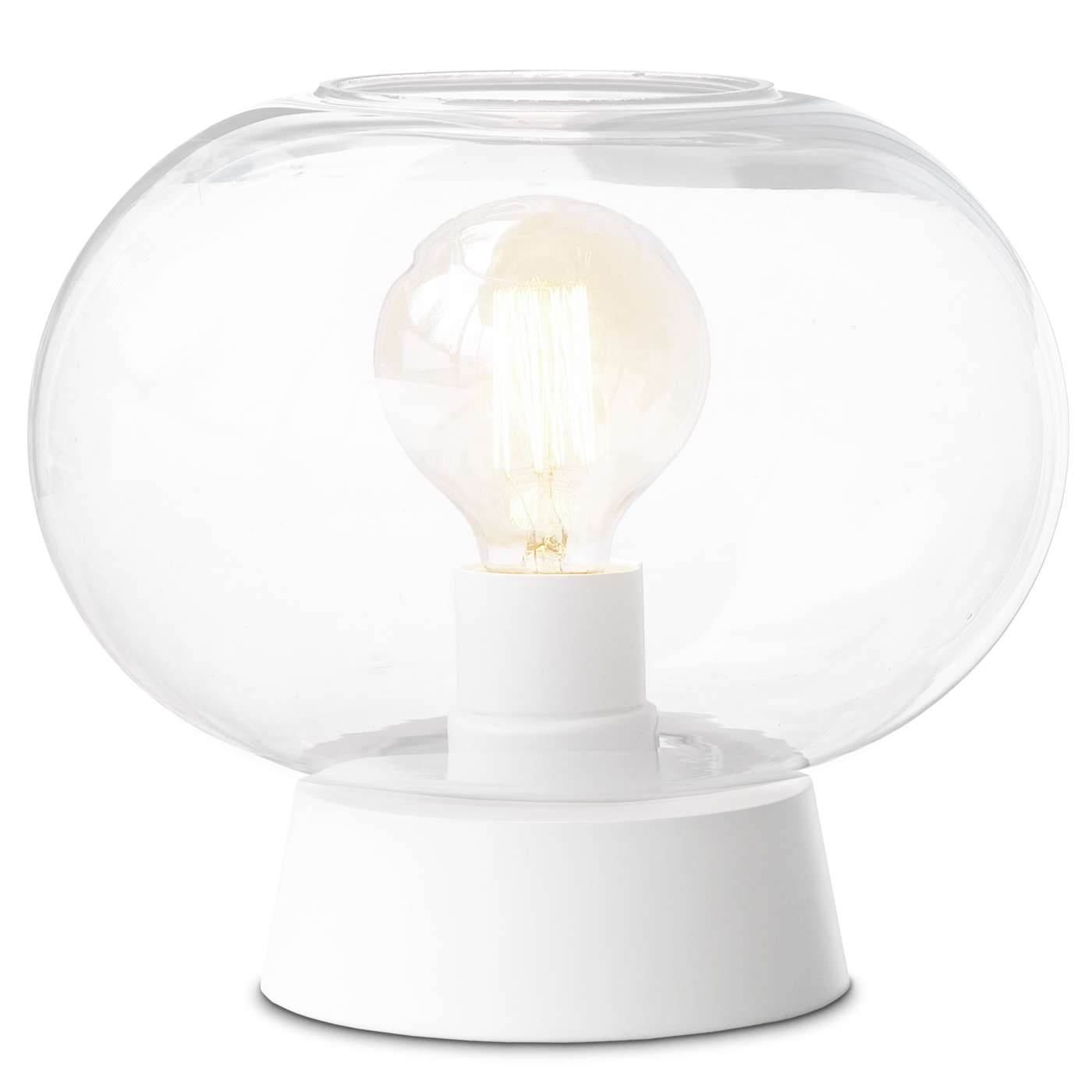 Malja design-bordslampa vit