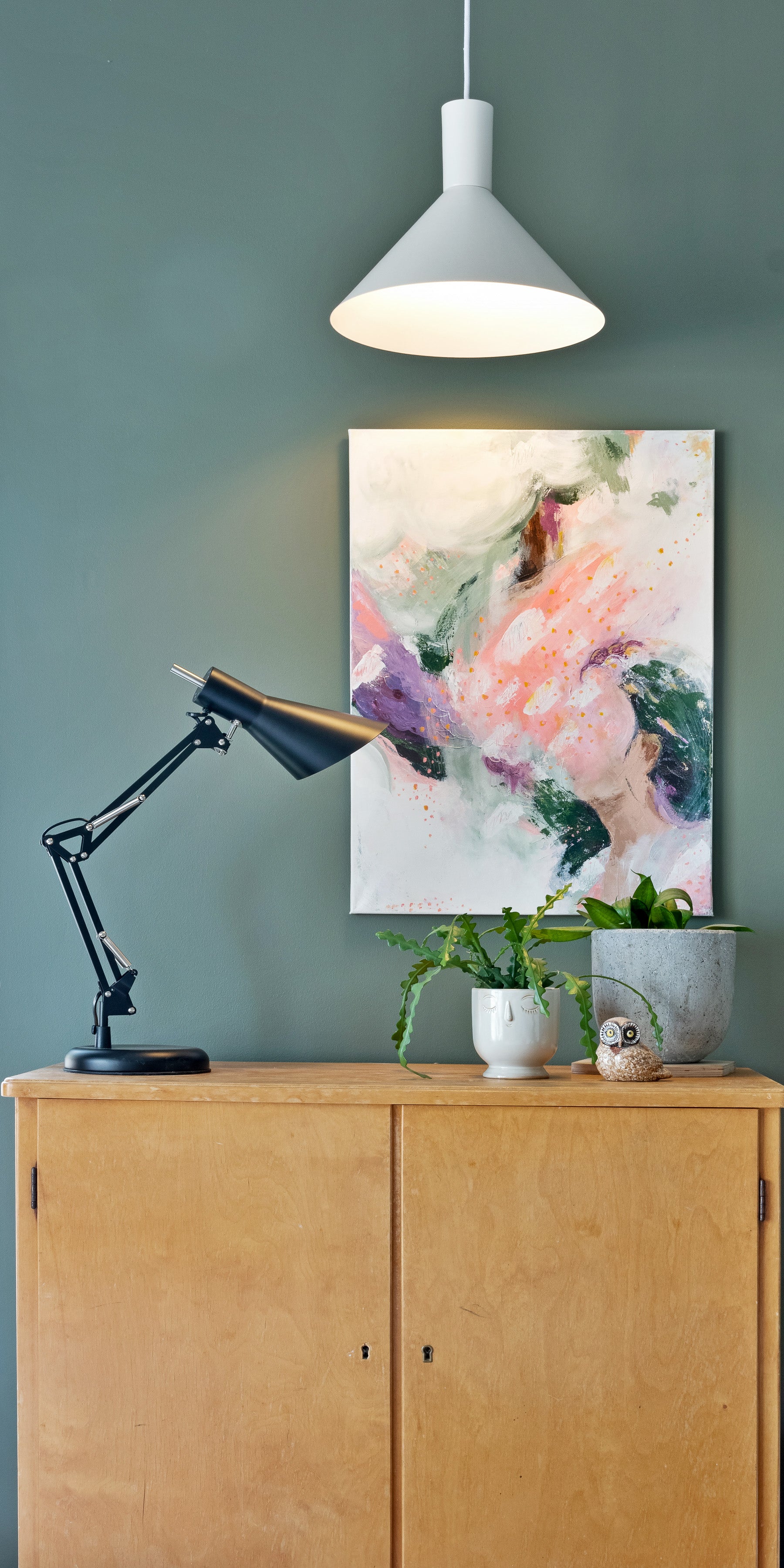 Cruz bordslampa svart