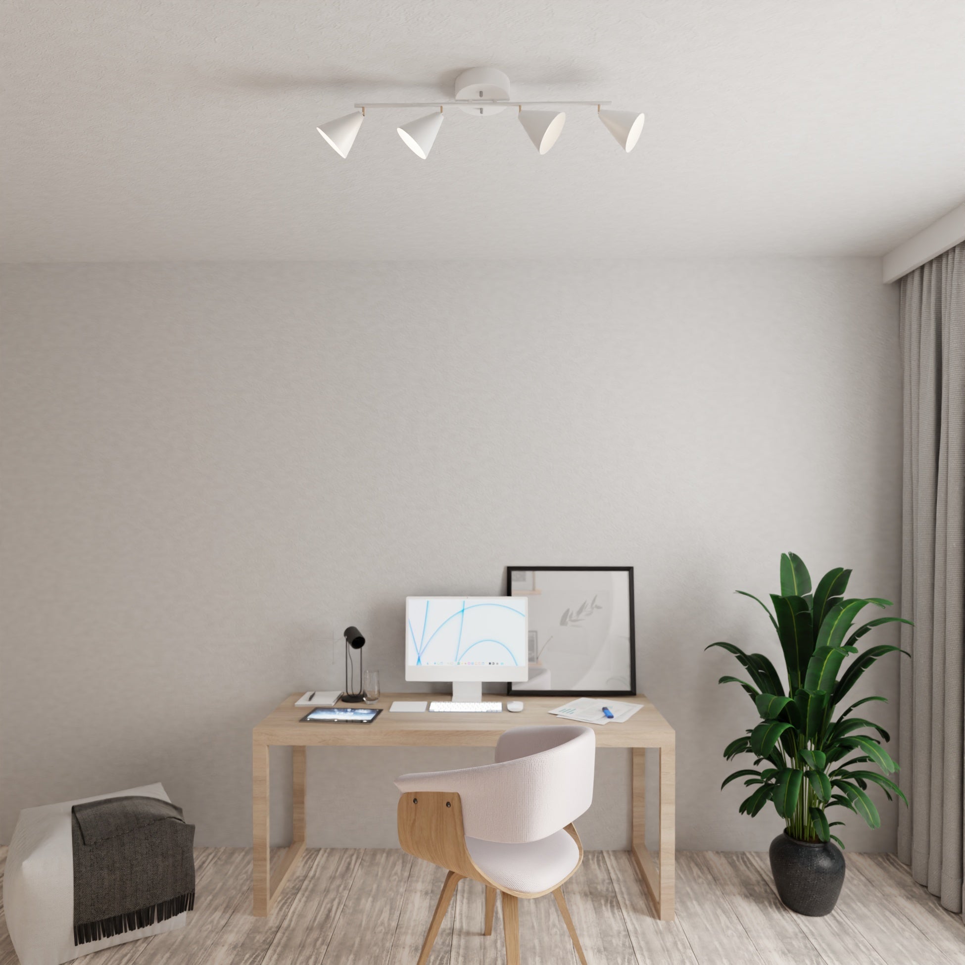 Milo bordslampa vit