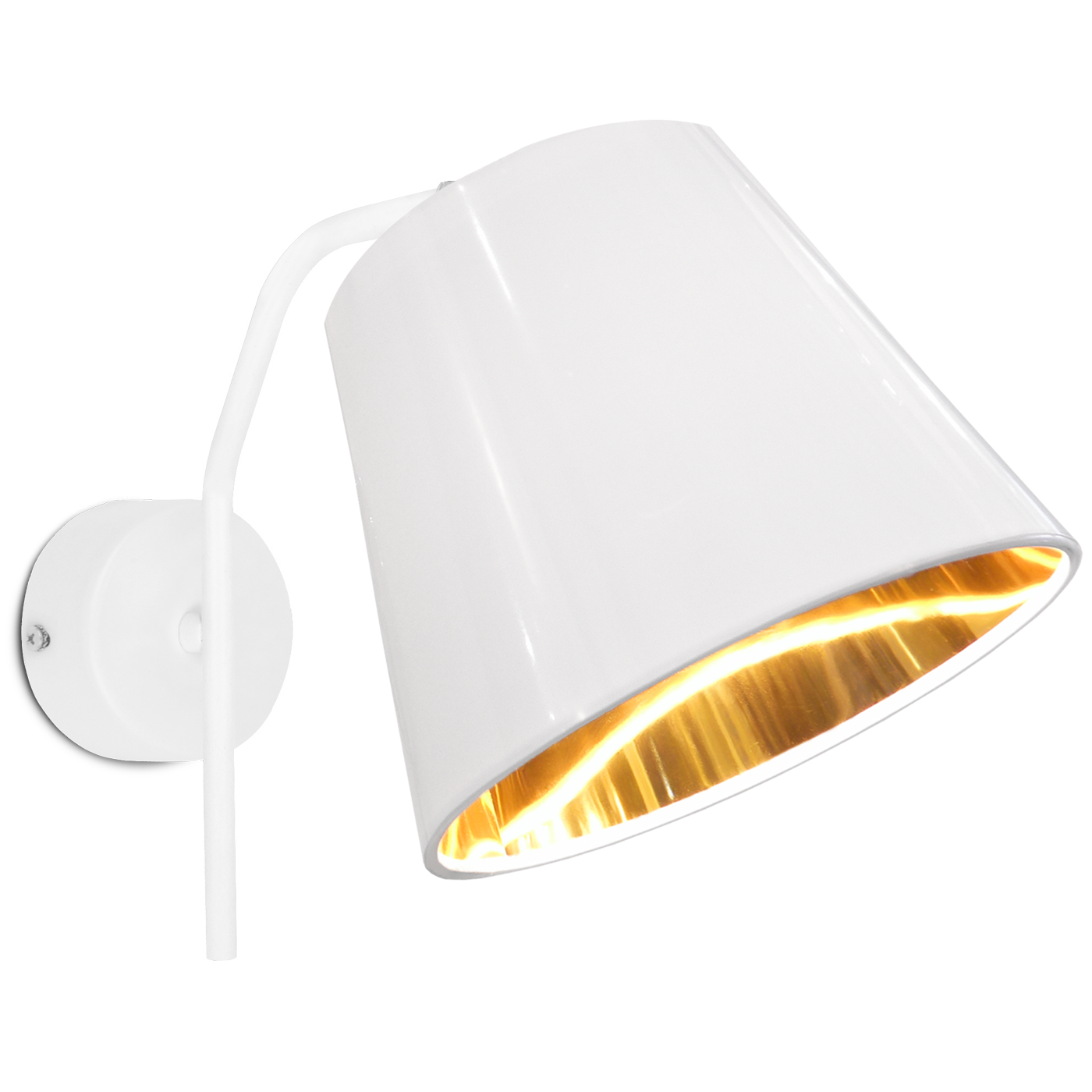 Viola vägglampa blankvit