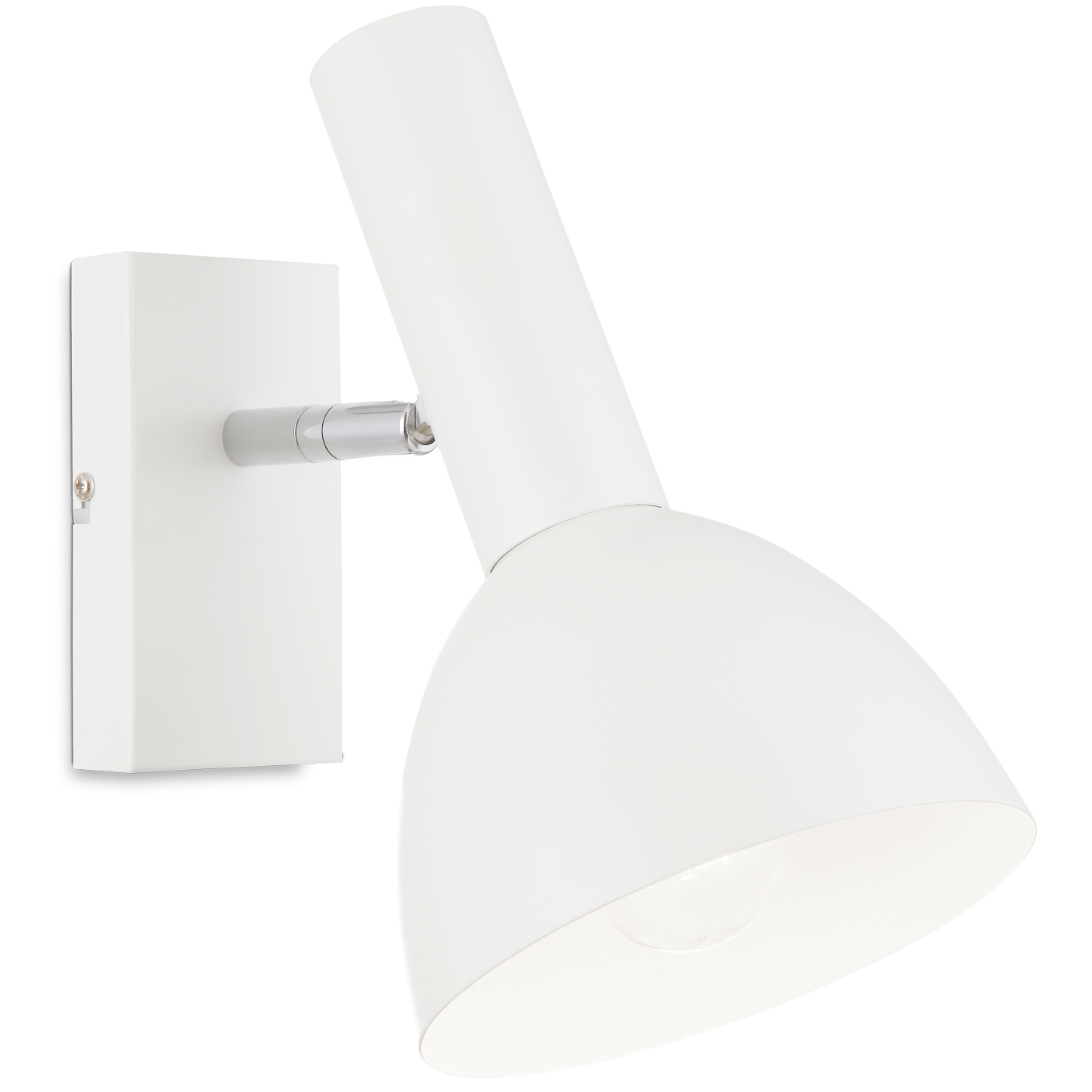 Jack vägglampa mattvit