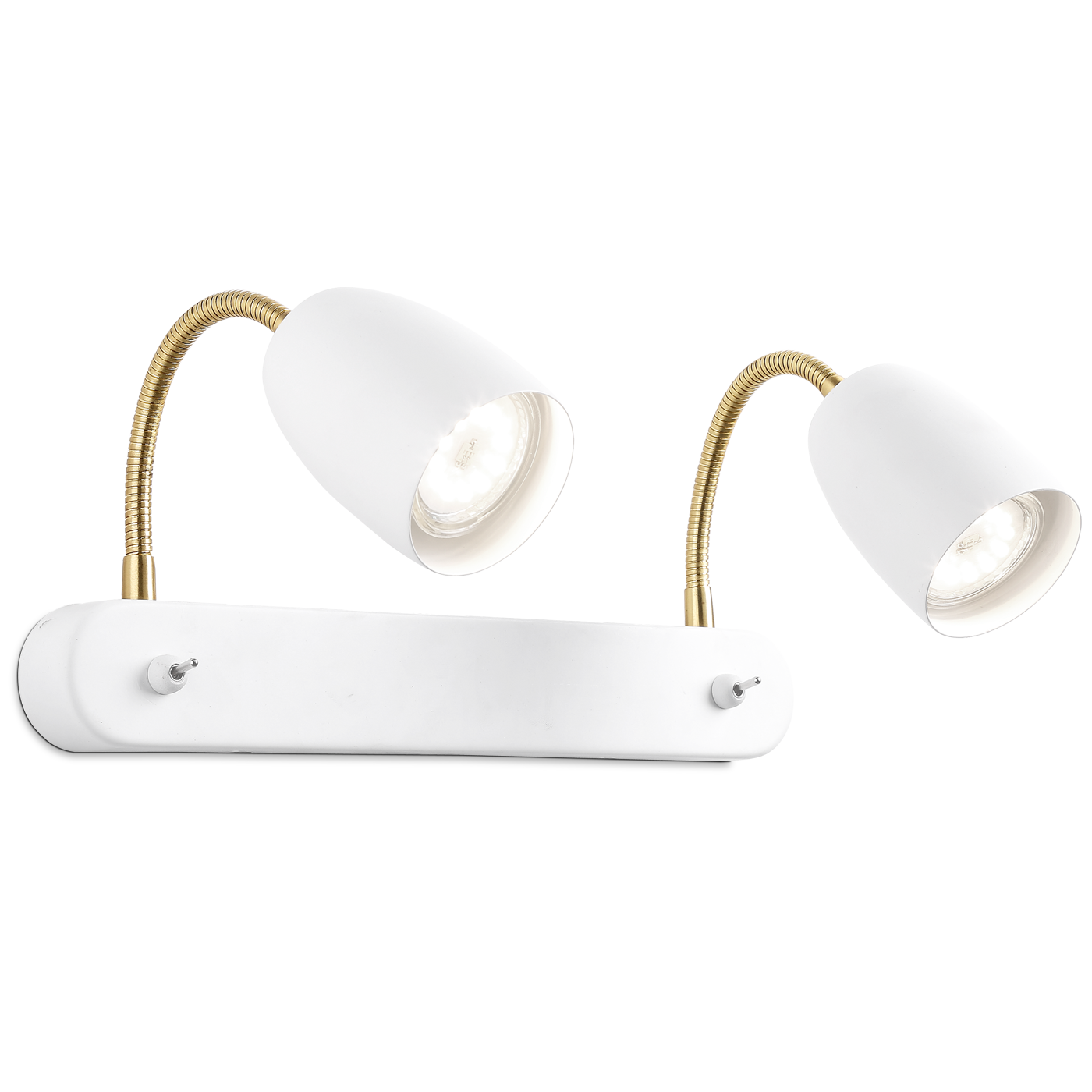Colin 2-låg vägglampa mattvit