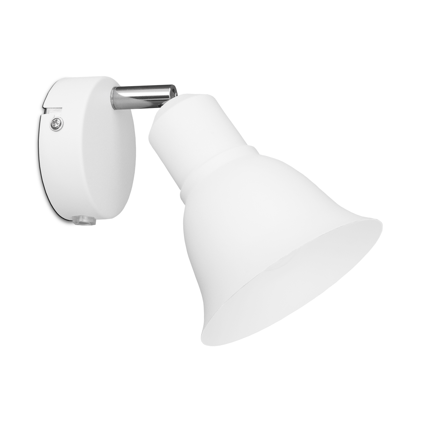 Lewis vägglampa vit / krom