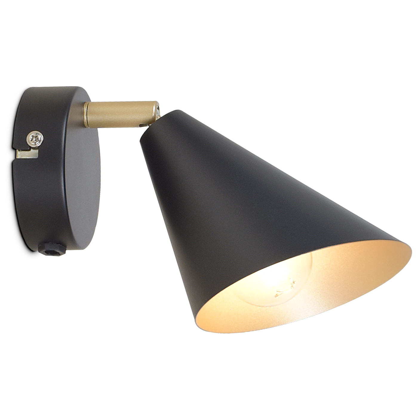 Lux vägglampa svart