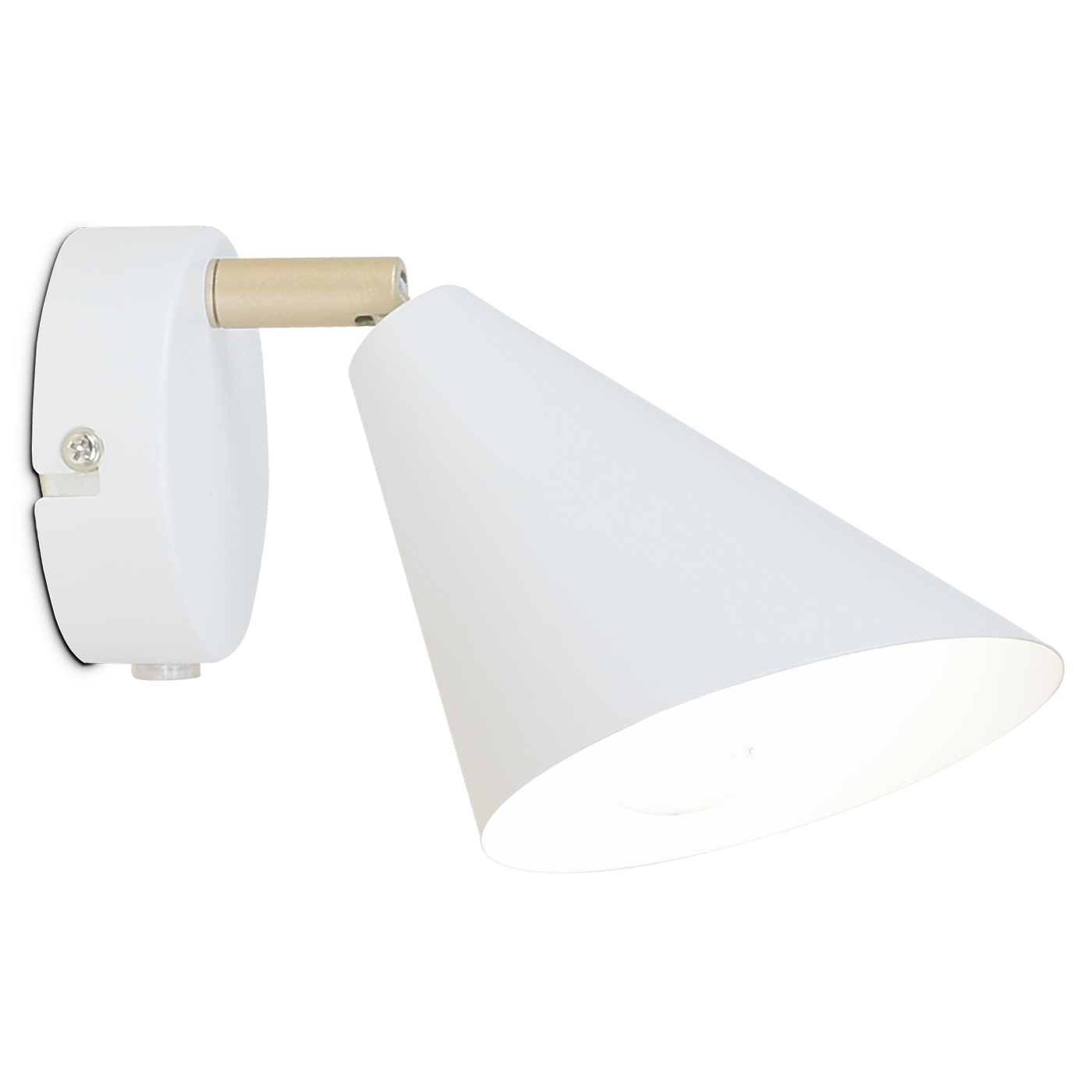 Lux vägglampa vit