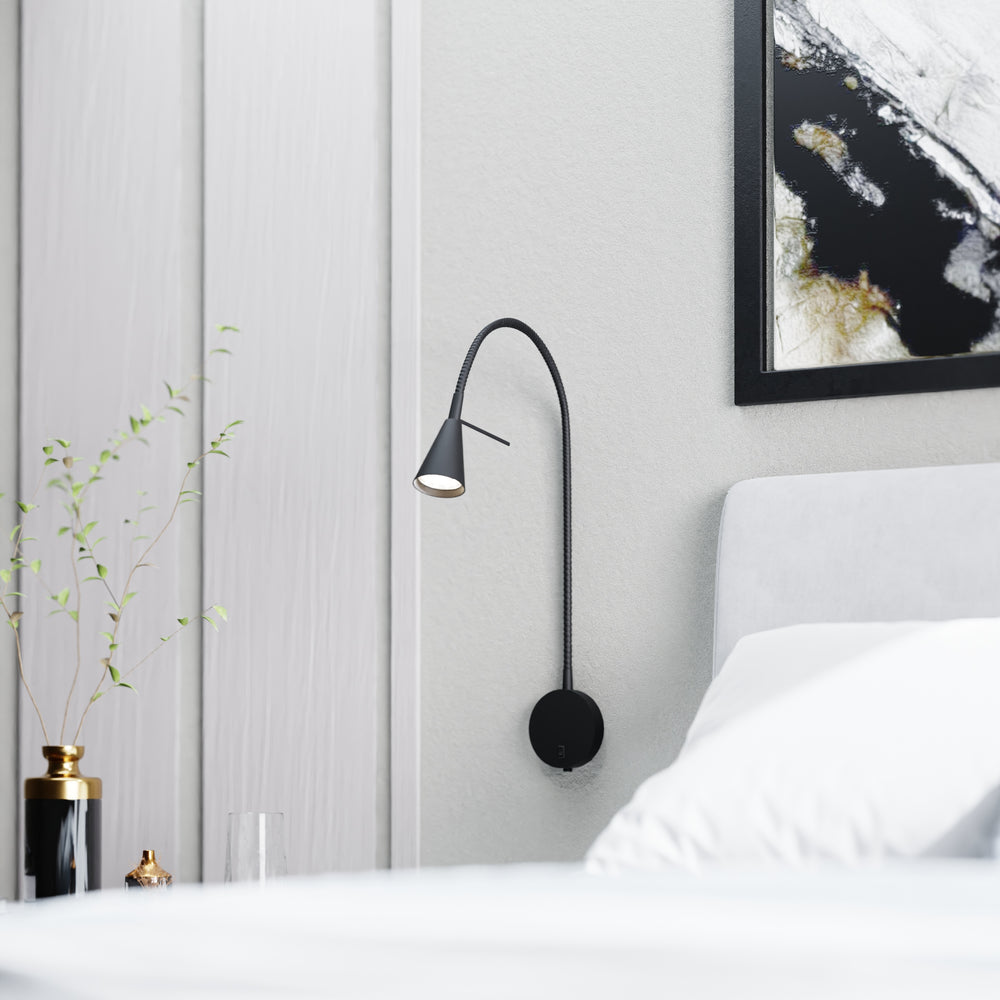 Amara seinävalaisin musta