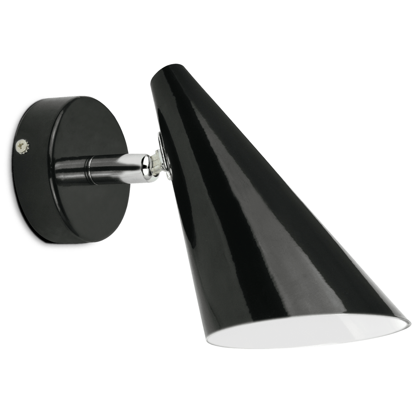 Tamara vägglampa svart / krom