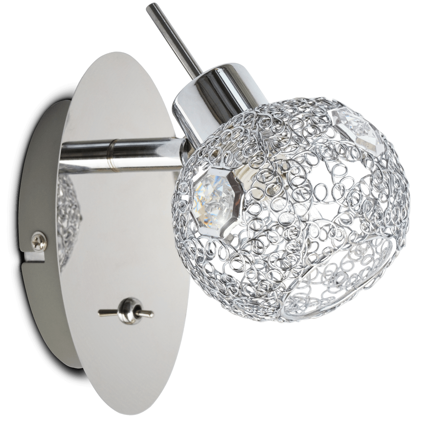 Catalina vägglampa krom / spegel