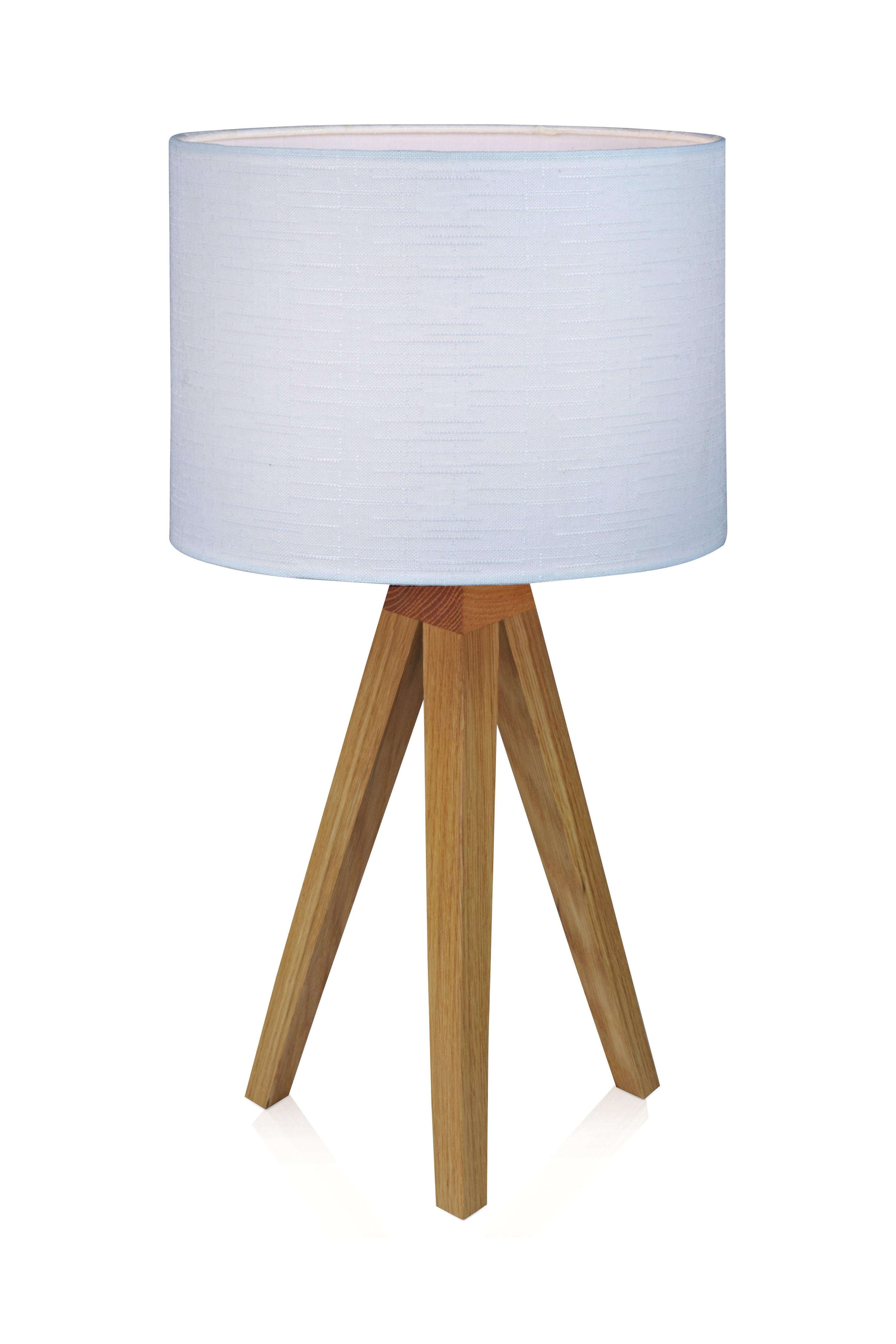 KULLEN bordslampa 1L 22,5cm Oak/White