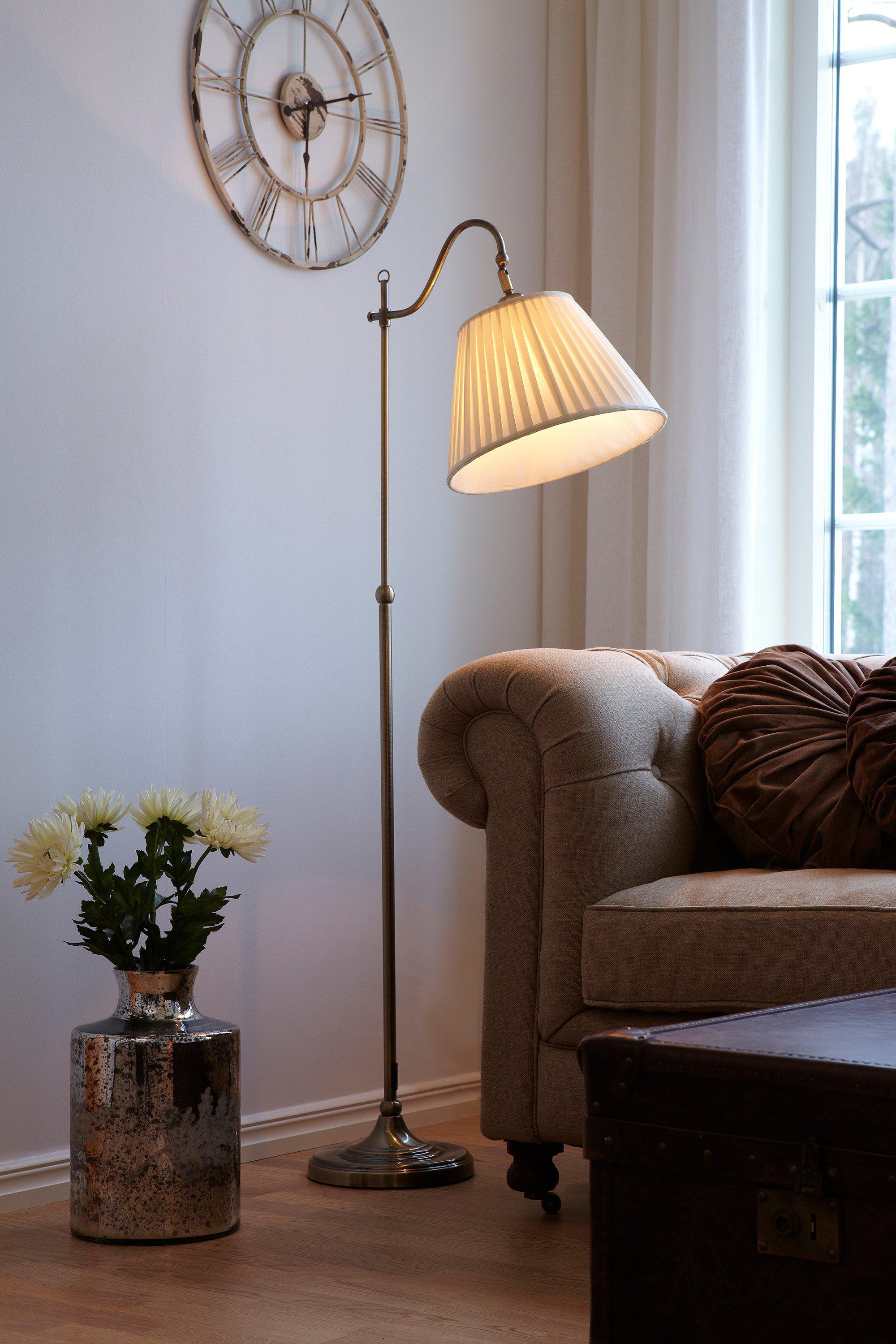 CHARLESTON golvlampa 1L Oxide/Beige