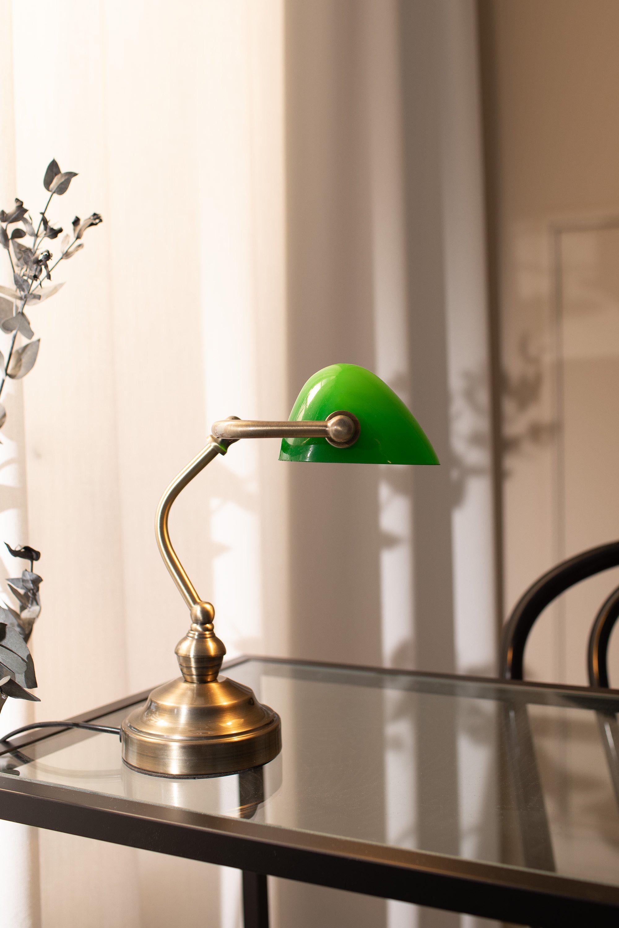 BANKERS bordslampa 25cm 1L Oxide/Green