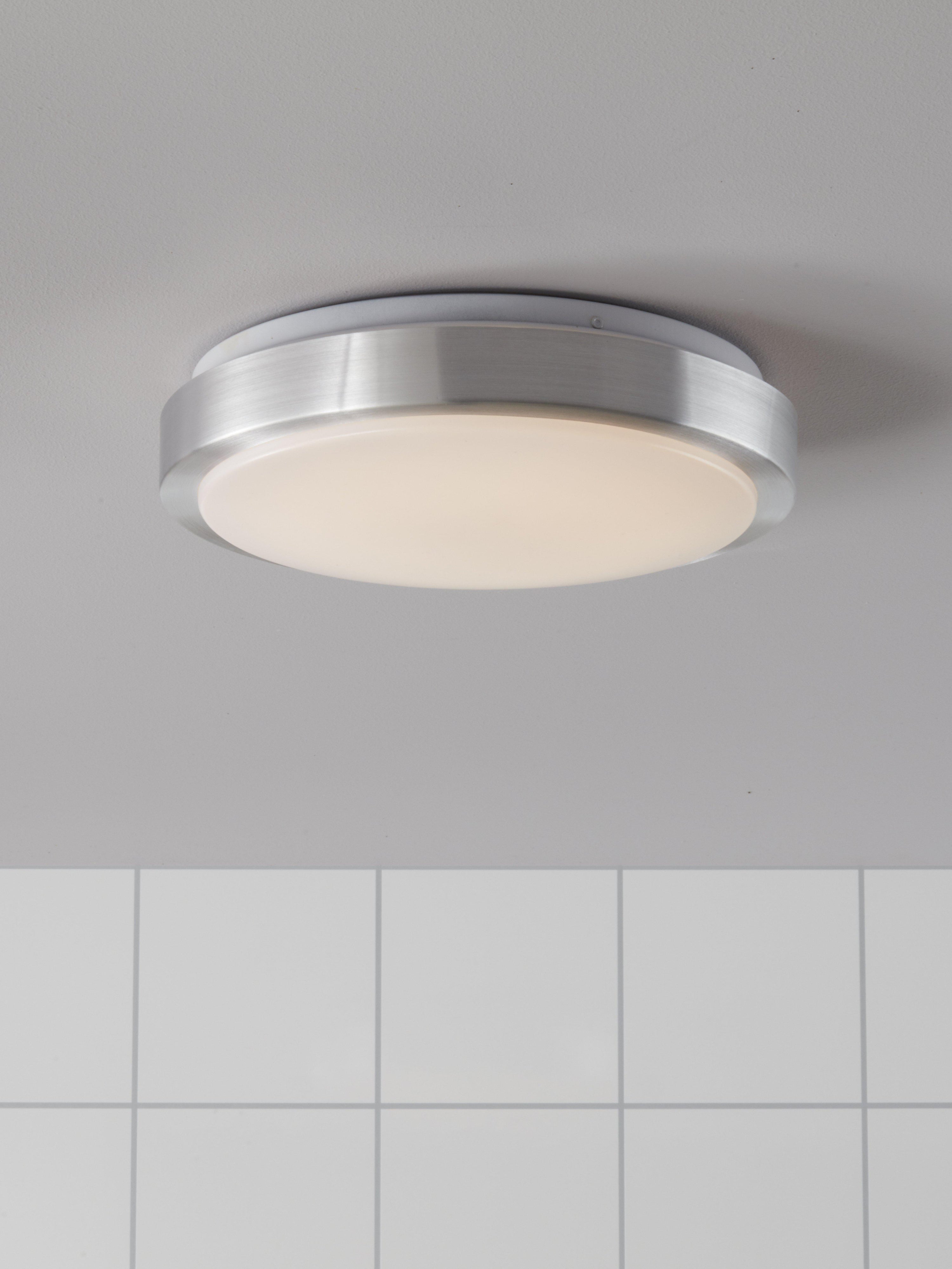 MOON plafond 28cm Led Aluminium/White IP44