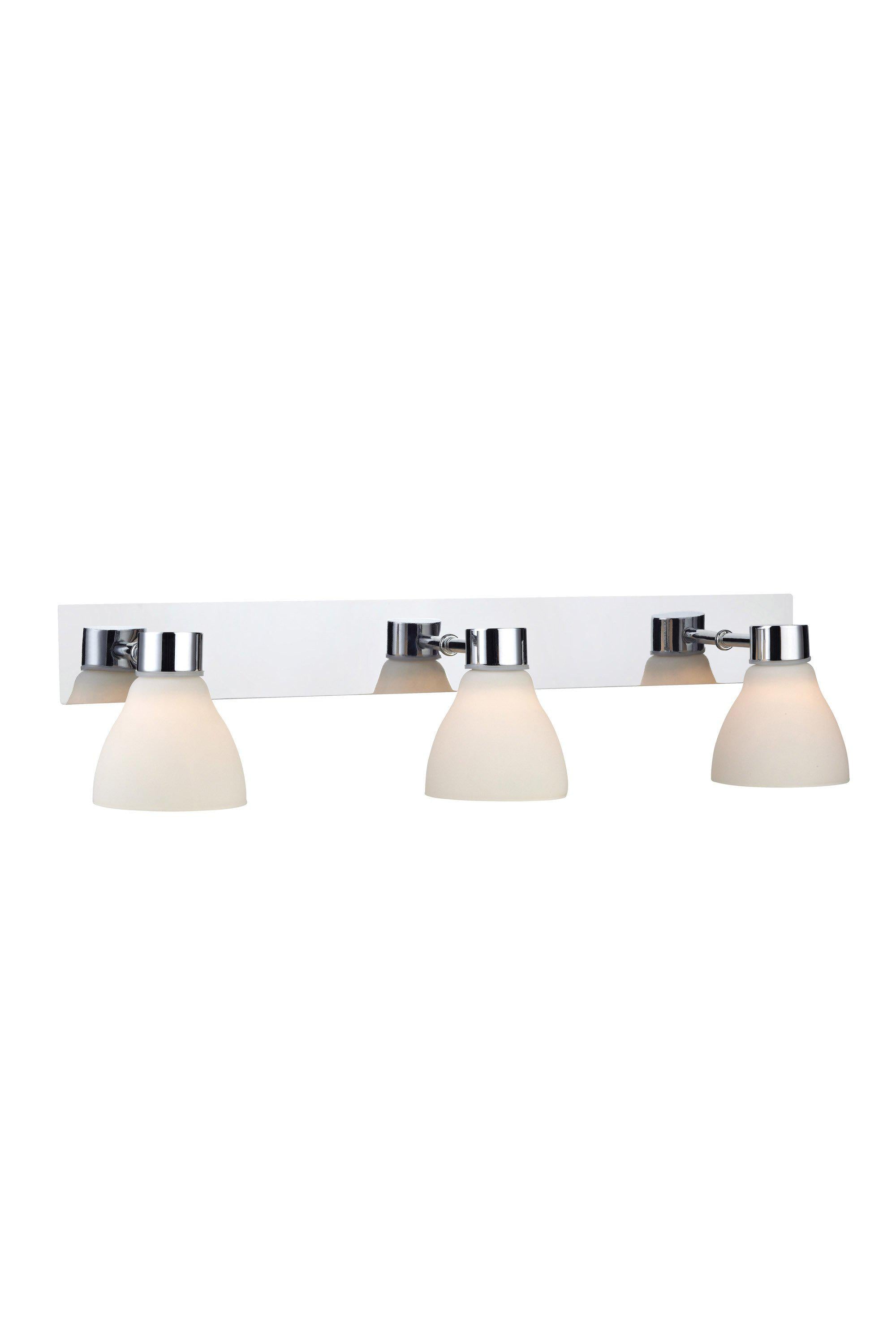 CASSIS vägglampa 3L Chrome/Opal IP44