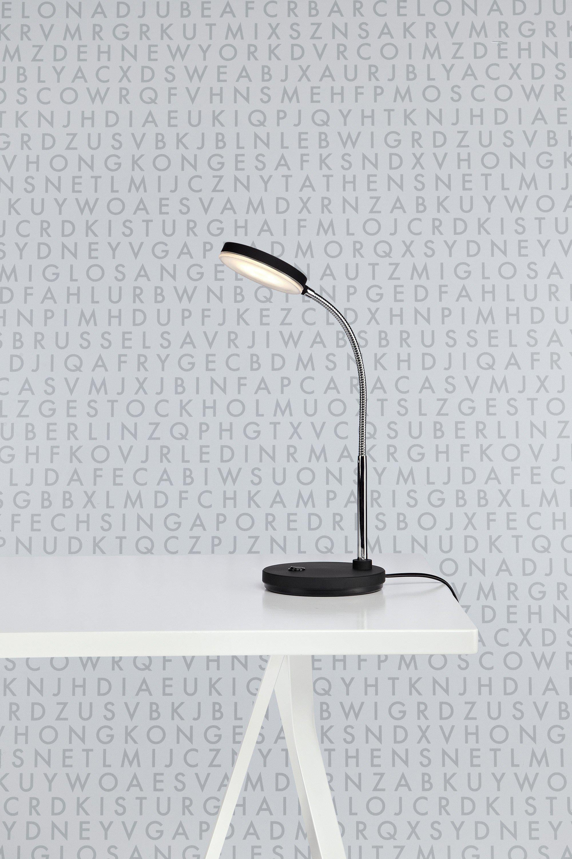 FLEX bordslampa 1L Black/Chrome