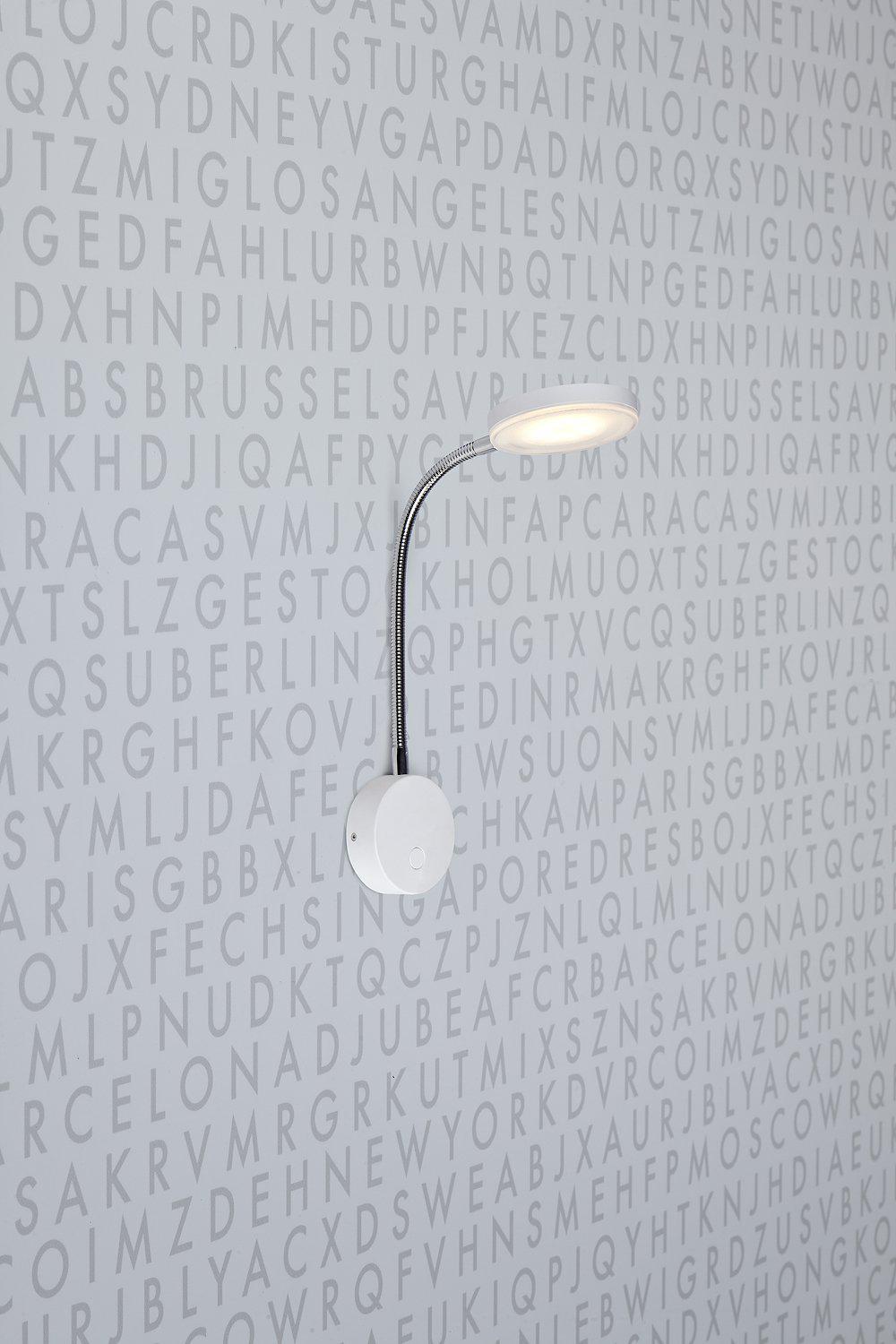 FLEX vägglampa 1L White\Chrome