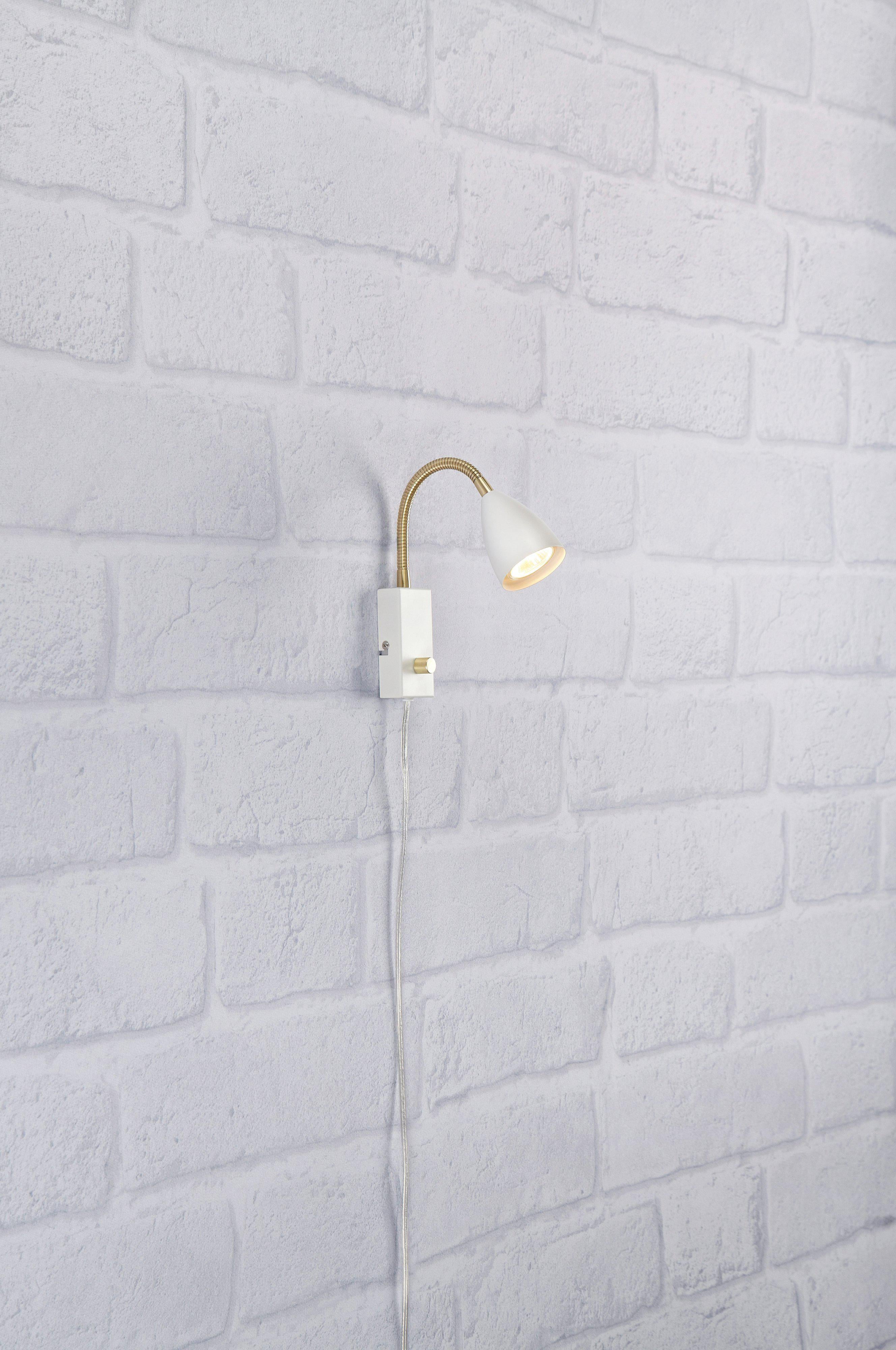 CIRO vägglampa 1L Flex White/Brass