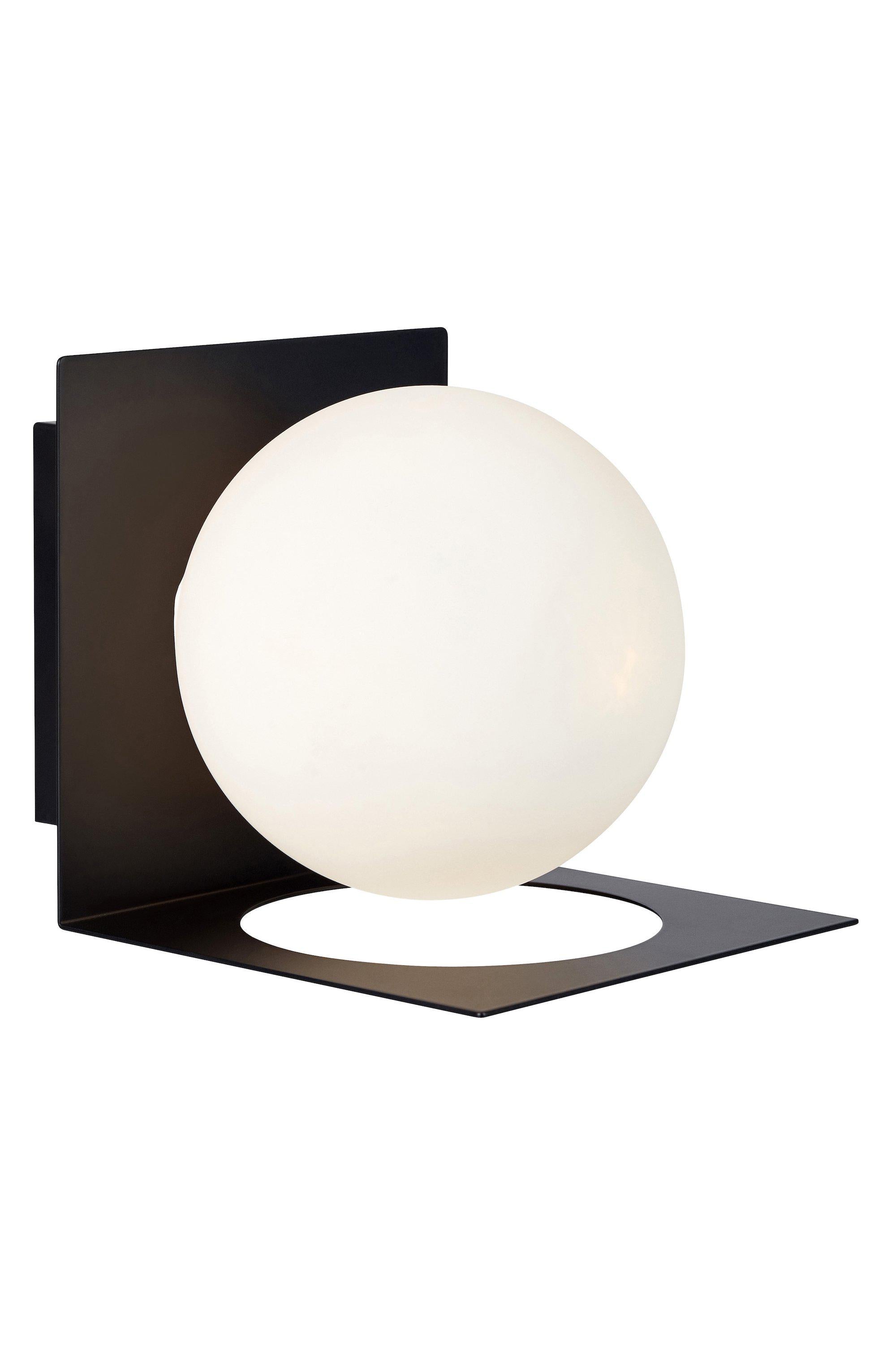 ZENIT vägglampa 1L IP44 Black/Opal