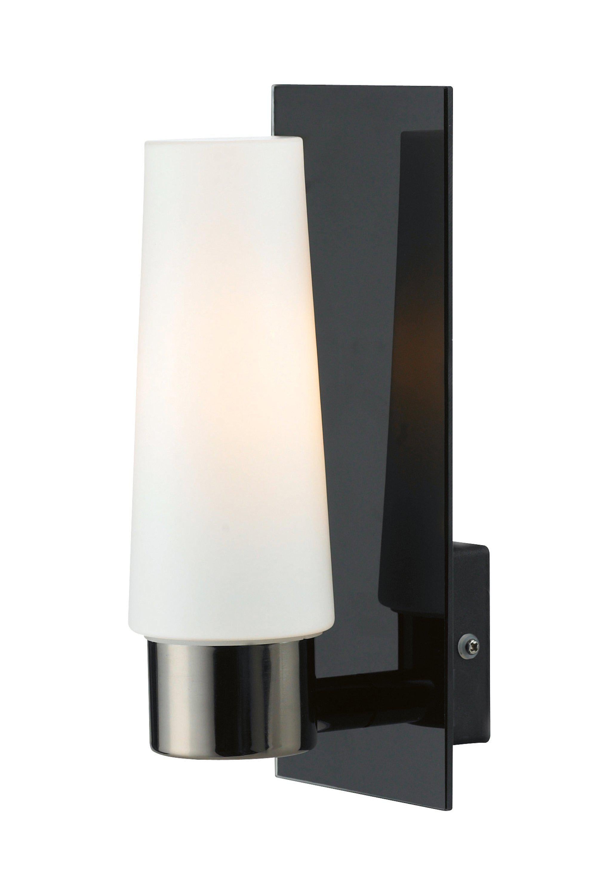 BRASTAD vägglampa 1L Black/White IP44