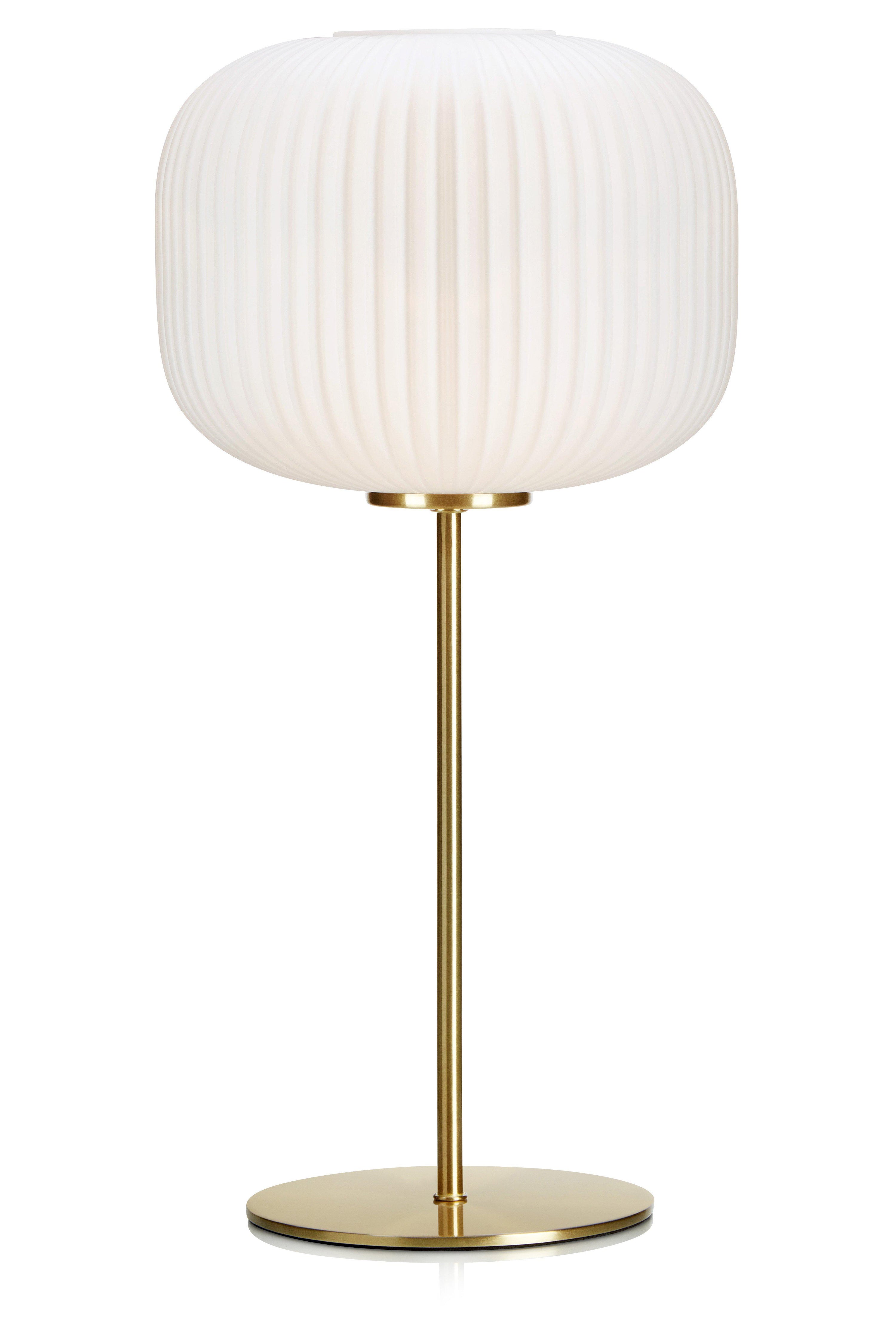 SOBER bordslampa 1L Brushed Brass/White
