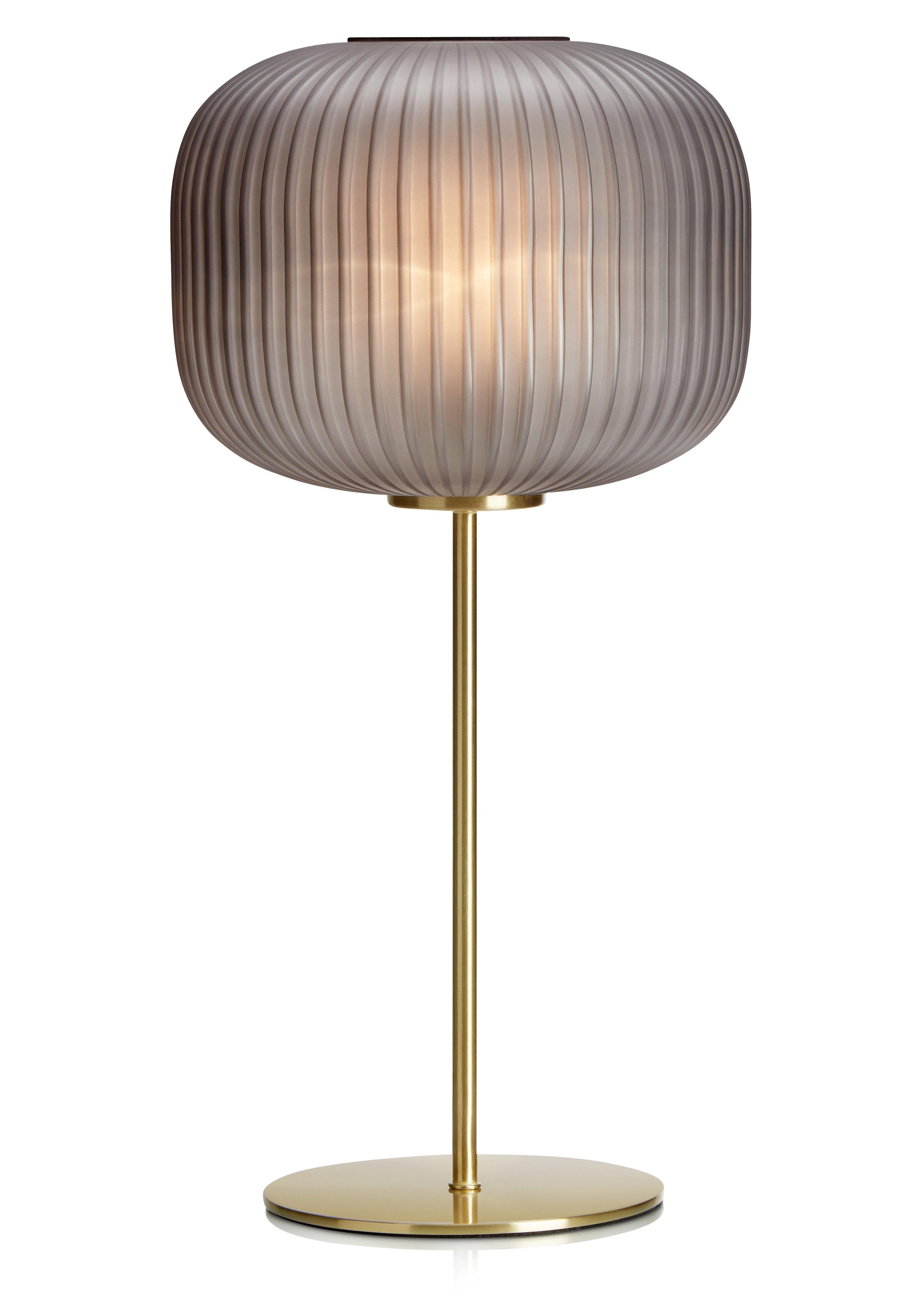 SOBER bordslampa 1L Brushed Brass/Smoke
