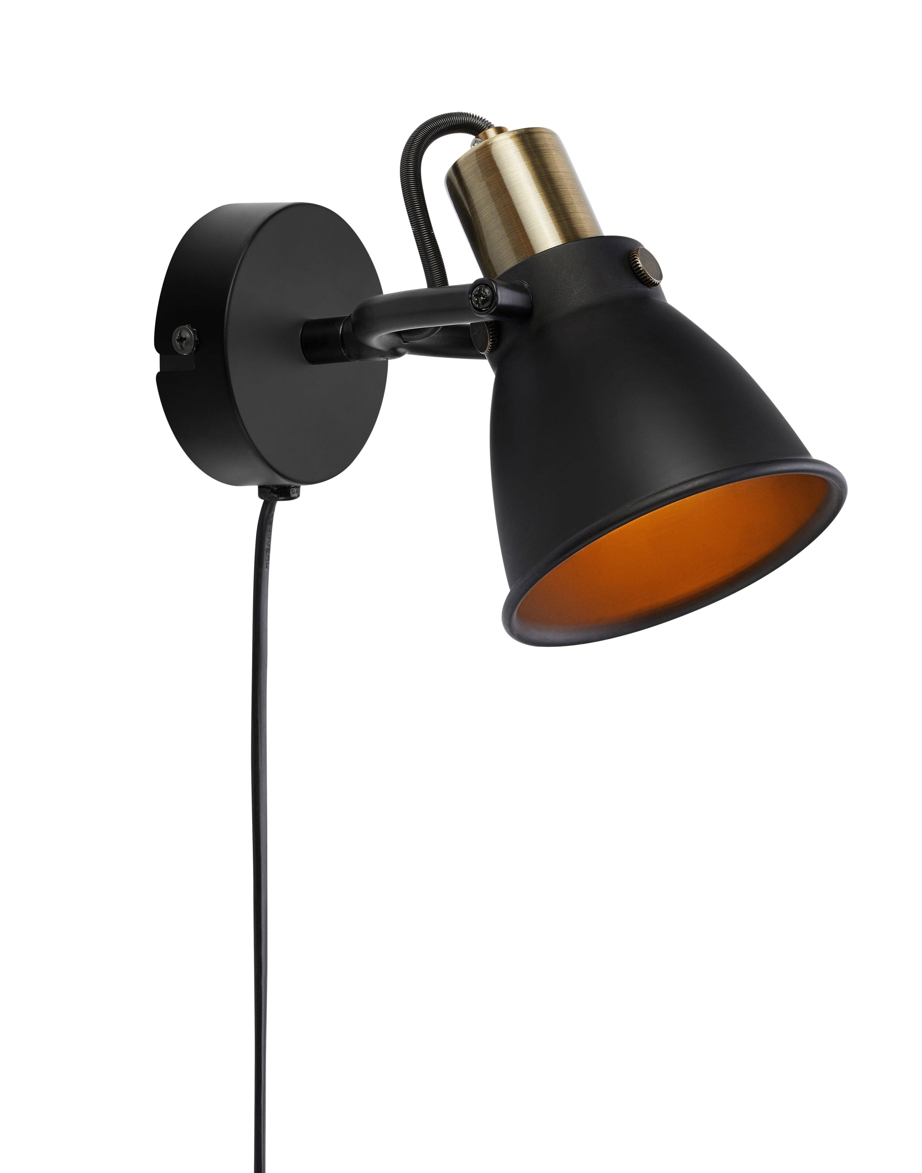 ALTON vägglampa 1L Black